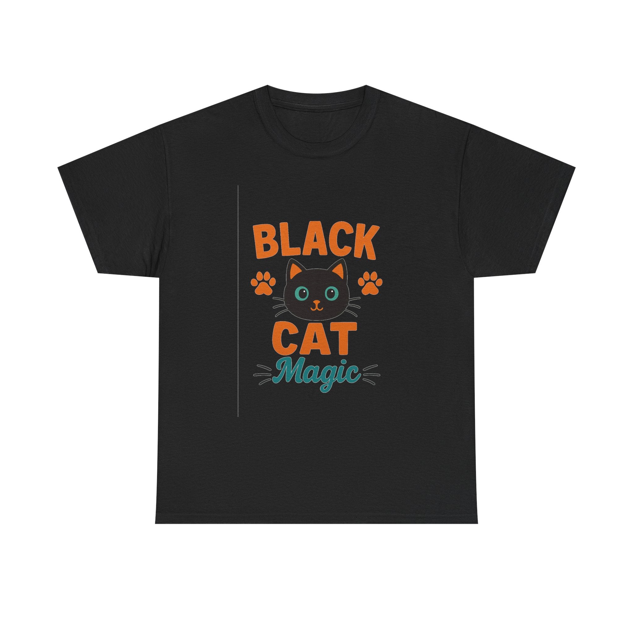 Black Cat Familiar Vibes T-Shirt | Cat Witch Humor Gift | Graphic Tee
