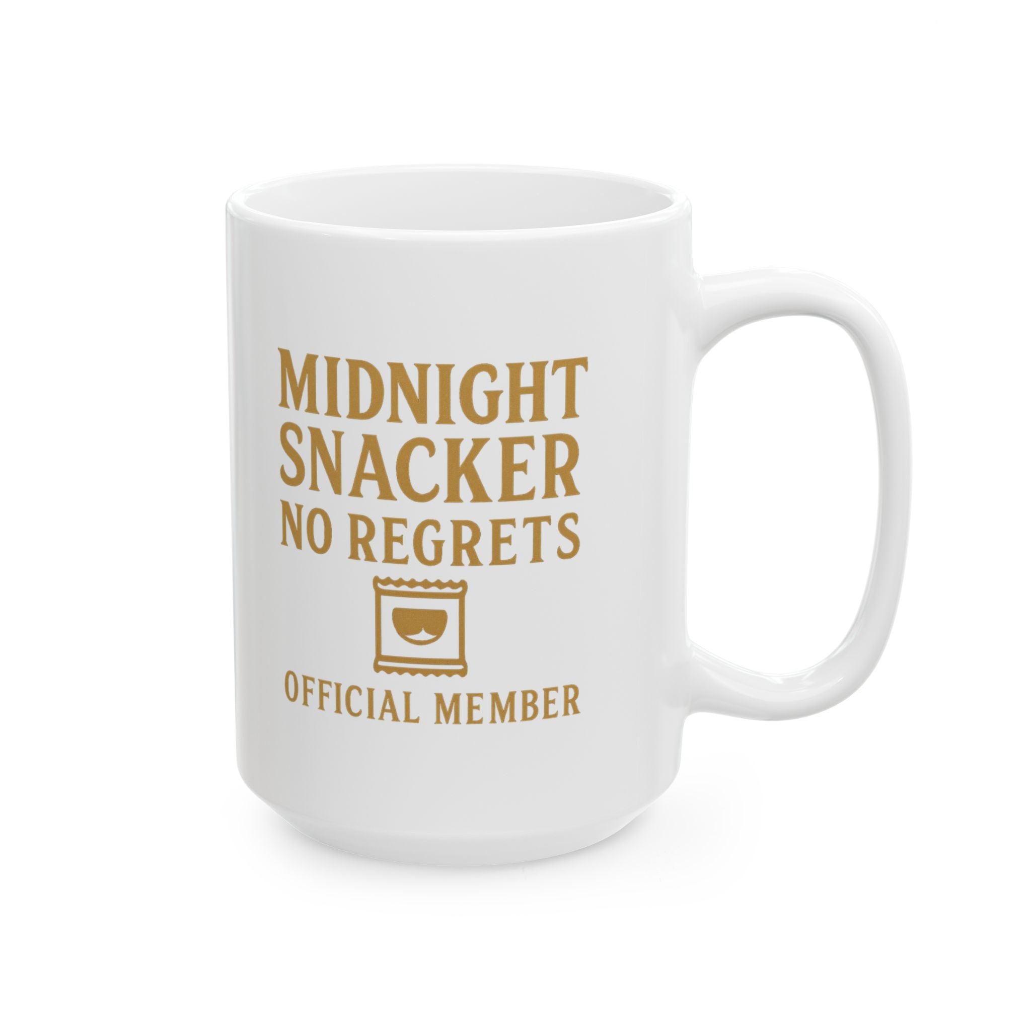 Midnight Snacker No Regrets Official Member Coffee Mug | Unique Gift | Ceramic Mug
