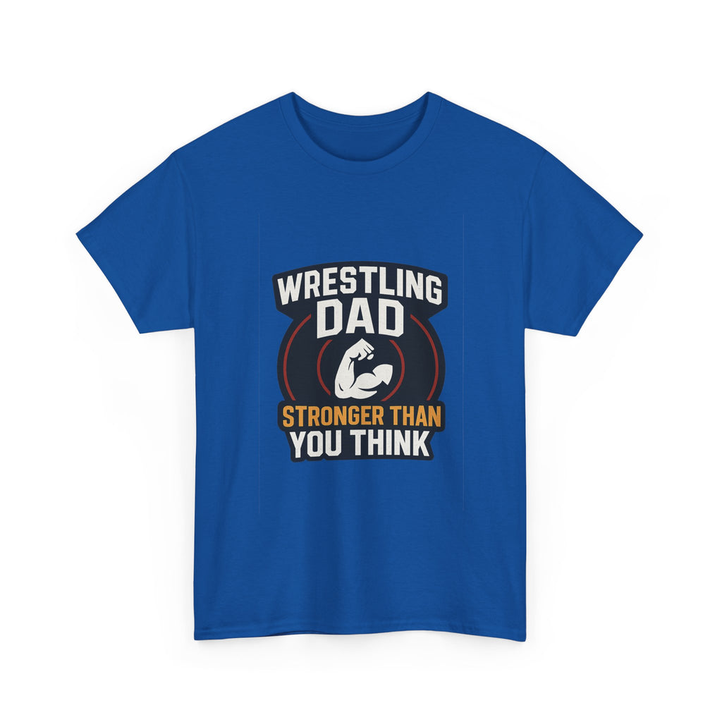 Wrestling Dad Stronger Than You Think T-Shirt | Gift for Dad | Graphic Tee
