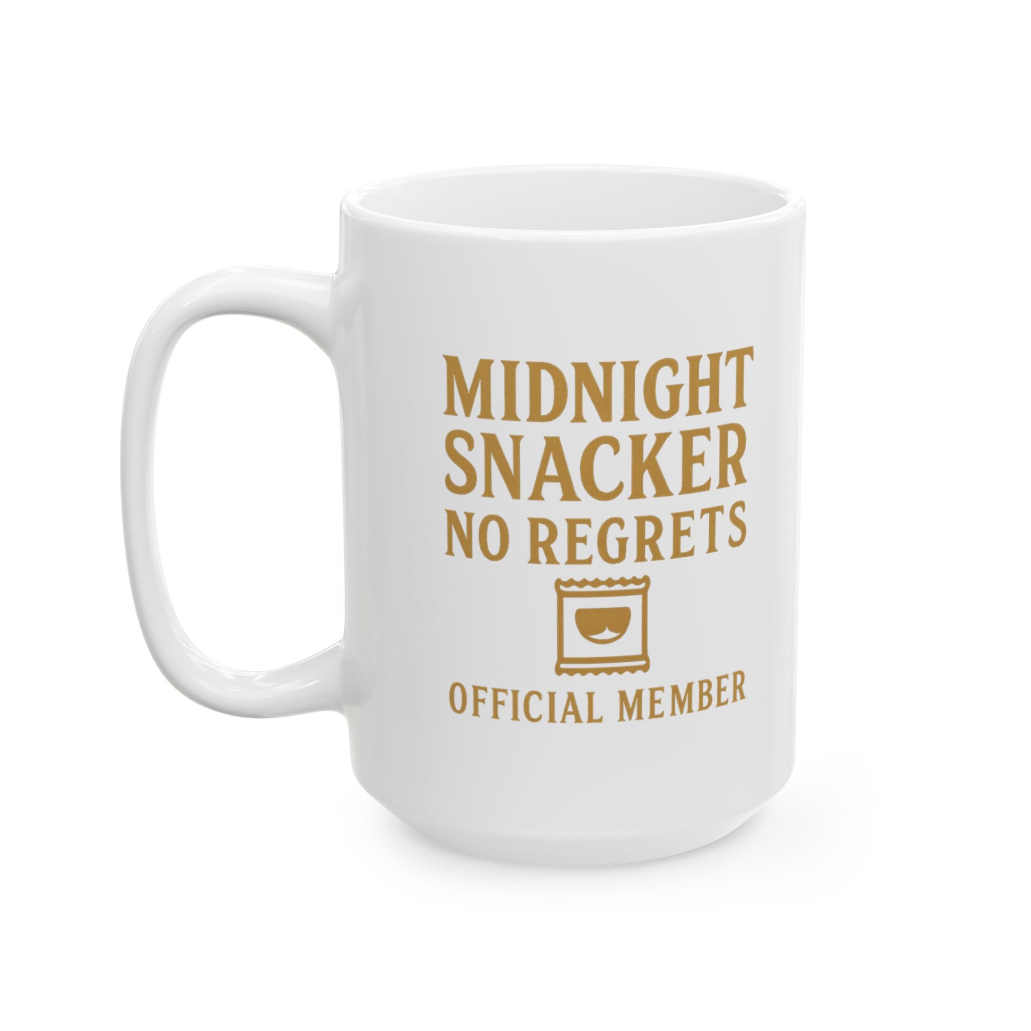 Midnight Snacker No Regrets Official Member Coffee Mug | Unique Gift | Ceramic Mug