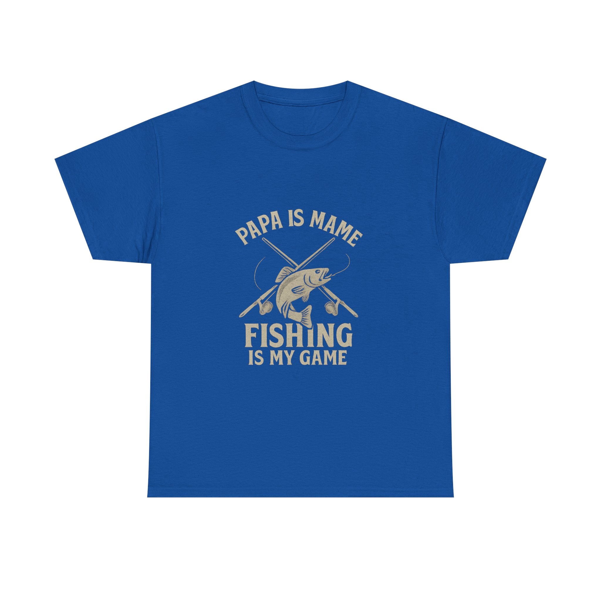 Papa Is My Name Fishing Is My Game T-Shirt | Fishing Lover Gift | Graphic Tee