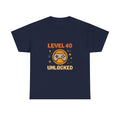 Level 40 Unlocked Birthday Gaming T-Shirt | Gamer Gift | Graphic Tee