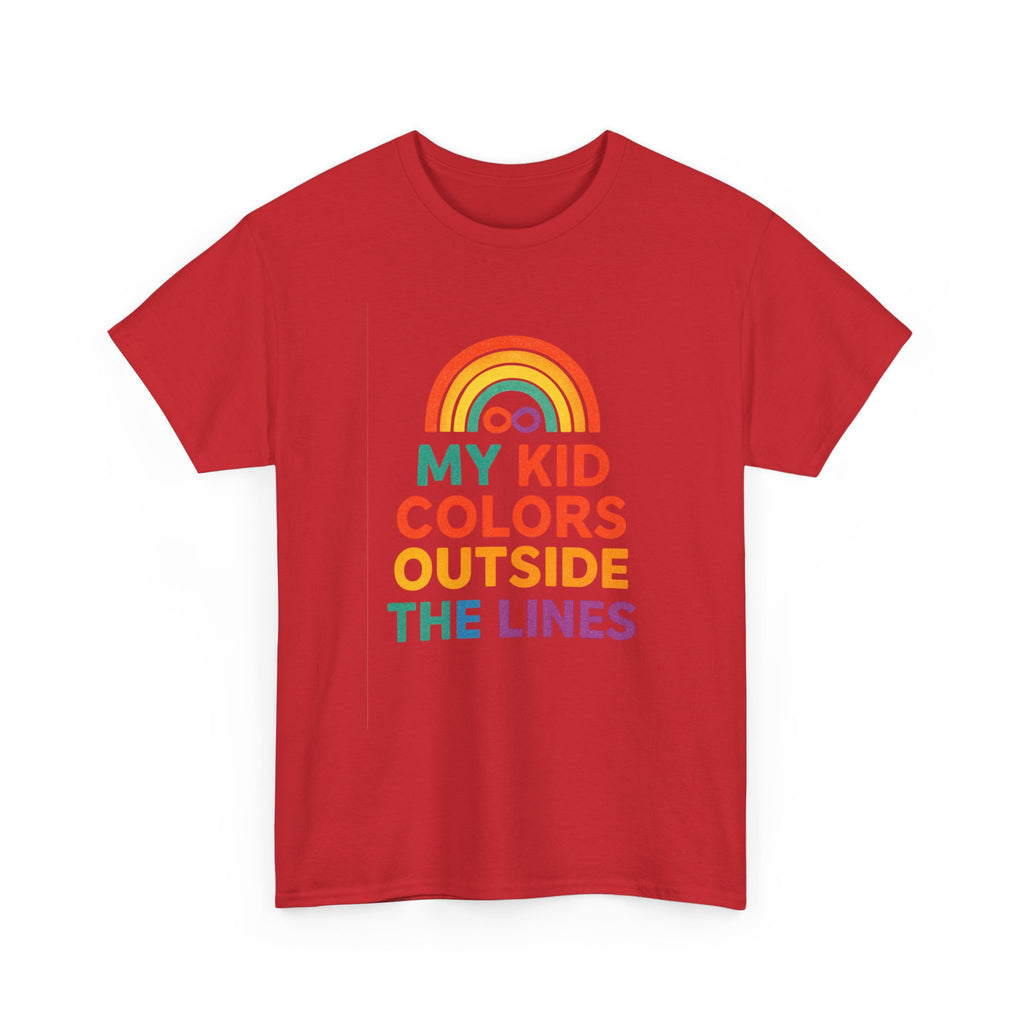 Autism Parent My Kid Colors Outside The Lines T-Shirt
