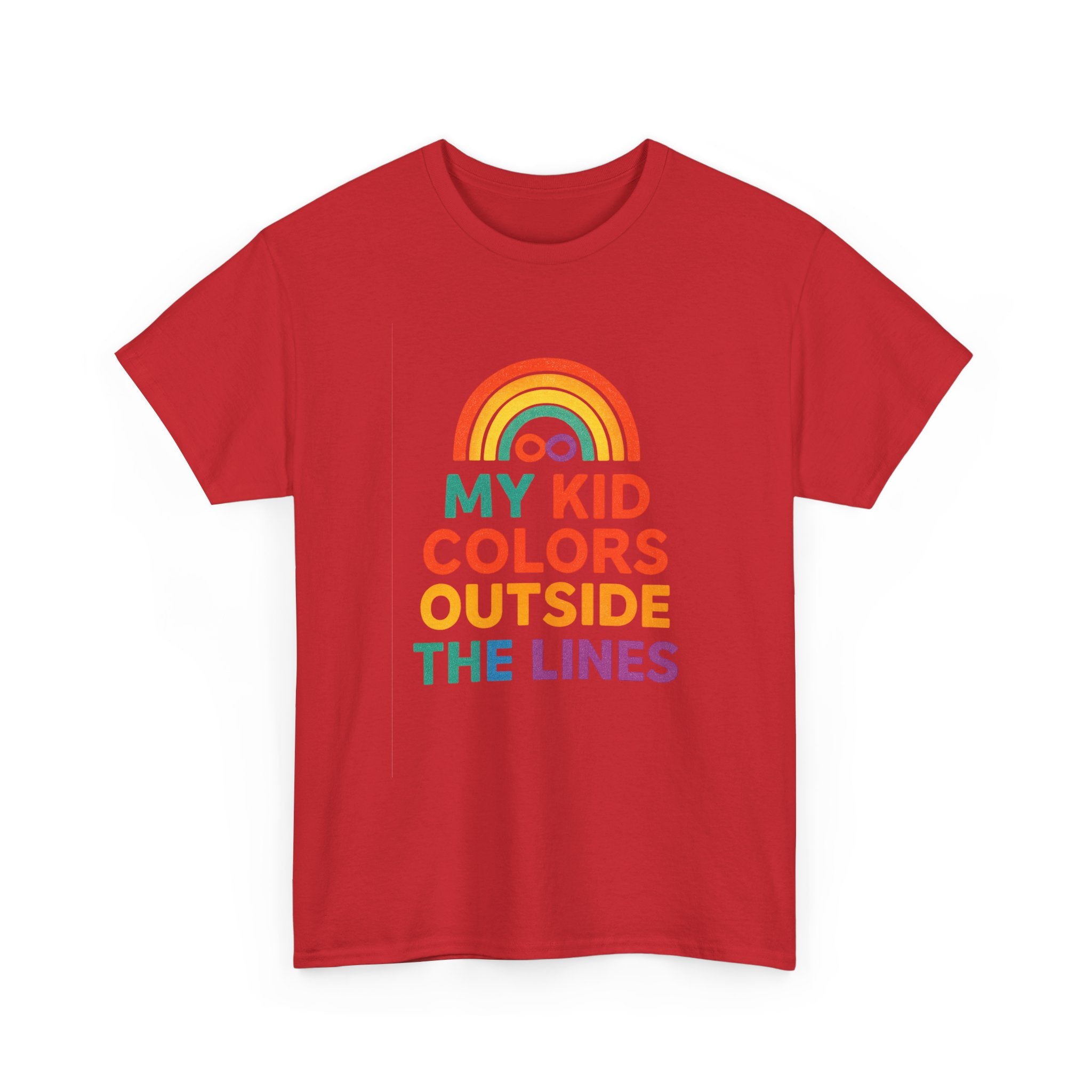 Autism Parent My Kid Colors Outside The Lines T-Shirt