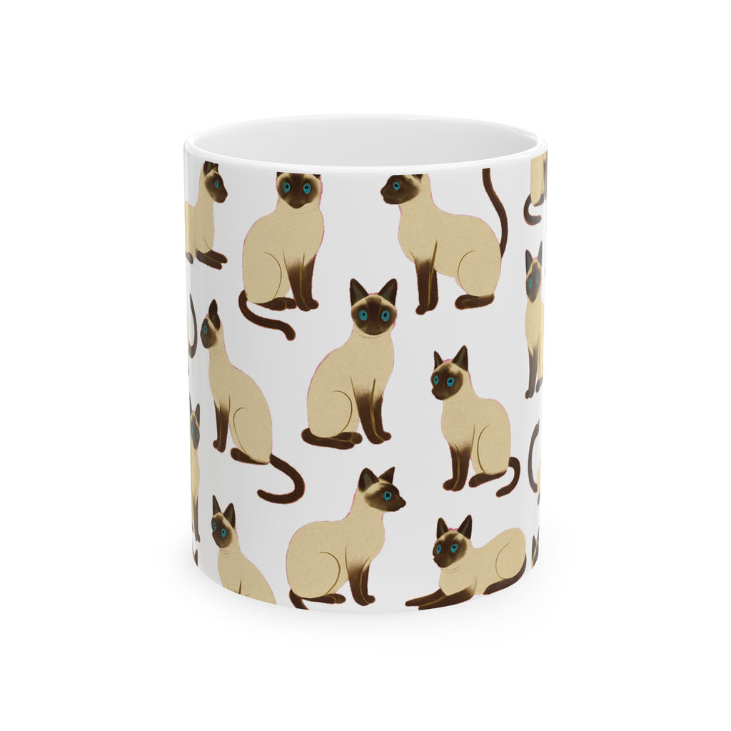 Siamese Cat Coffee Mug | Cat Lover Gift | Ceramic Mug