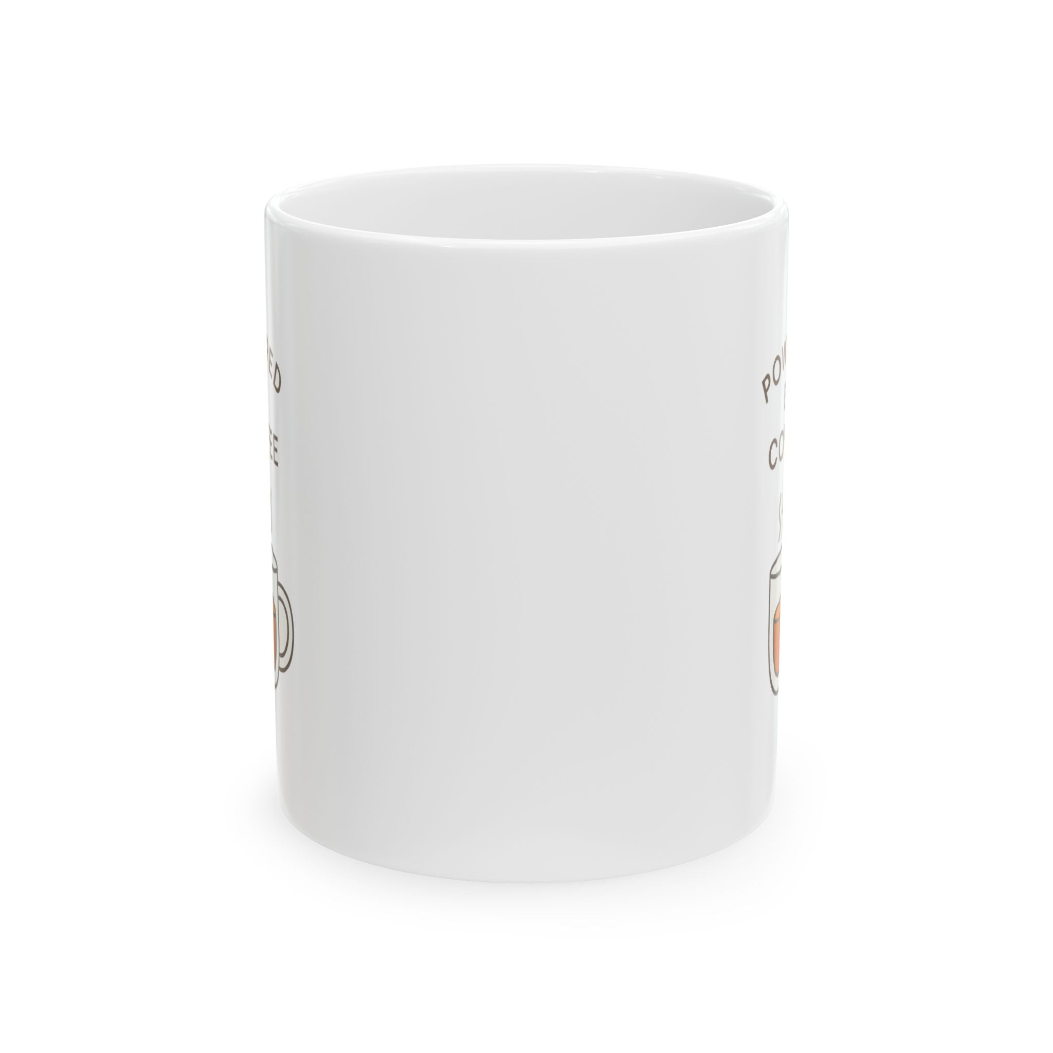 Powered By Coffee And Sheer Will Coffee Mug | Funny Gift | Ceramic Mug