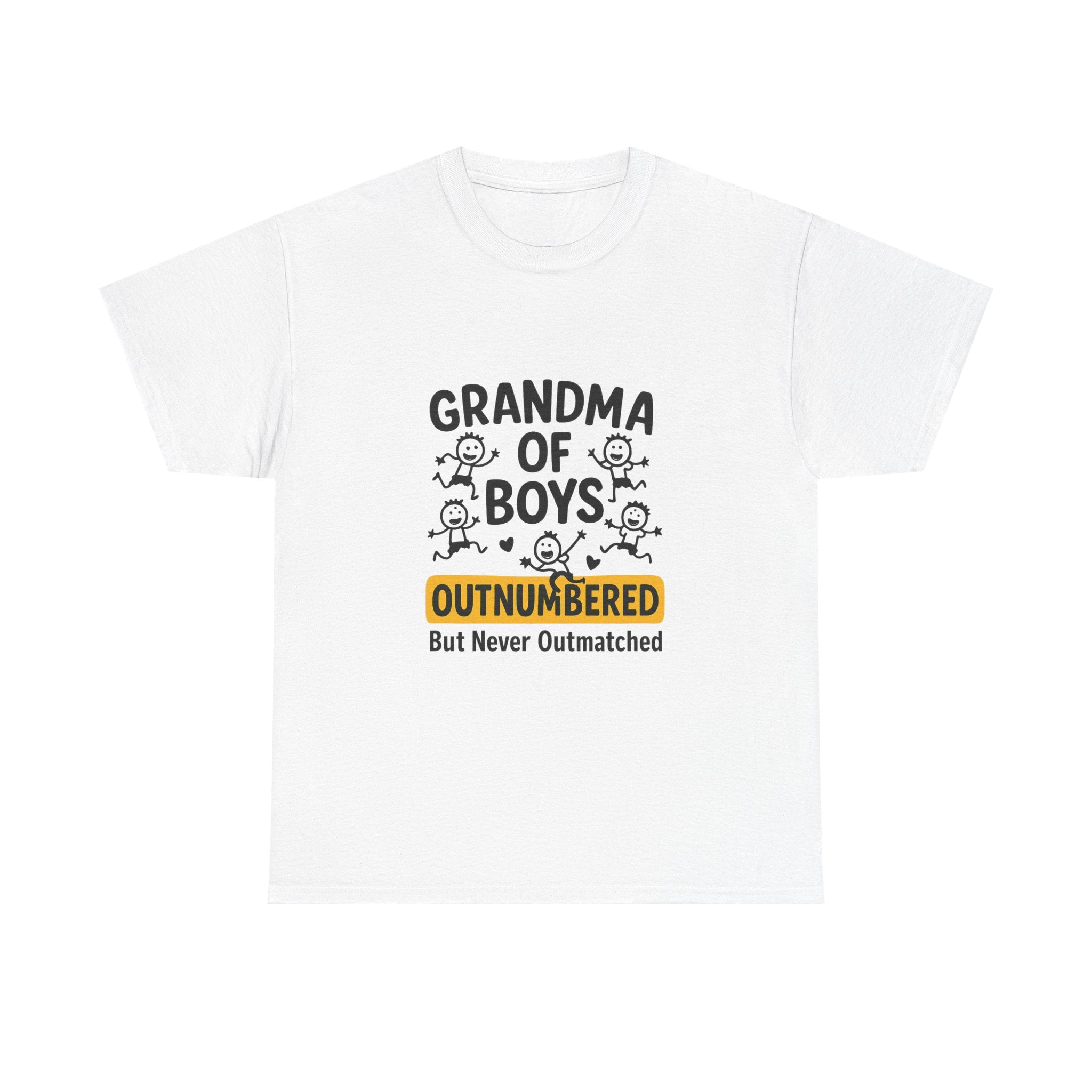 Grandma Of Boys Outnumbered T-Shirt | Gift for Grandma | Graphic Tee