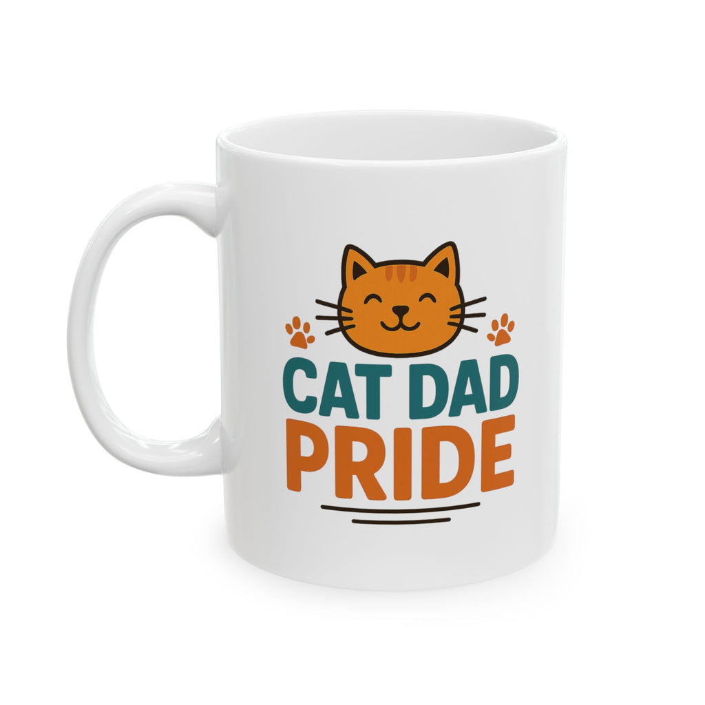 Proud Cat Dad The Legend The Myth Coffee Mug | Gift for Him | Ceramic Mug