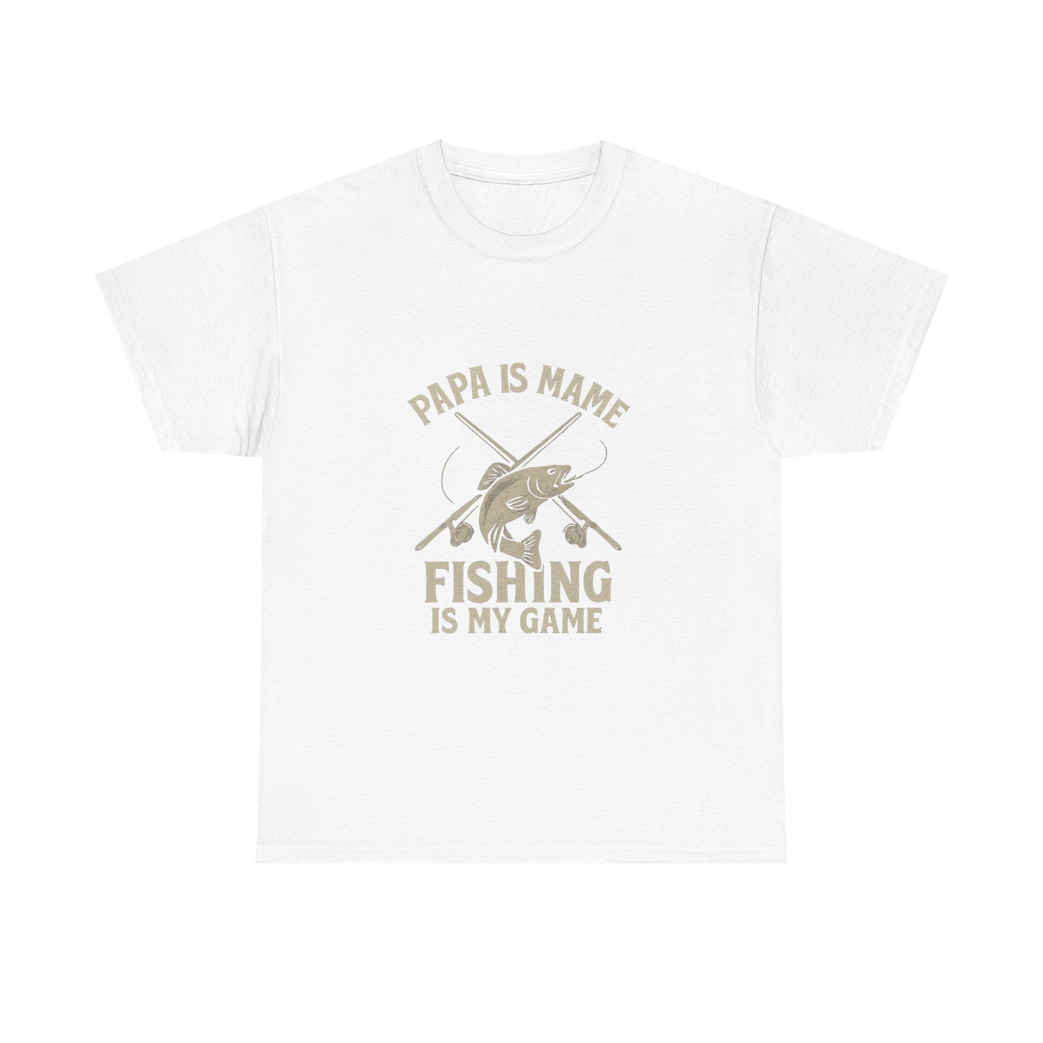 Papa Is My Name Fishing Is My Game T-Shirt | Fishing Lover Gift | Graphic Tee