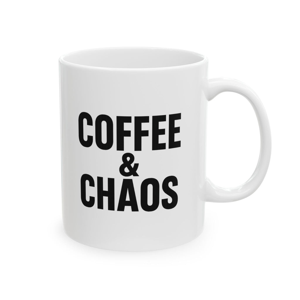 Coffee Chaos And Complete Lack Of Sleep Coffee Mug | Funny Gift | Ceramic Mug