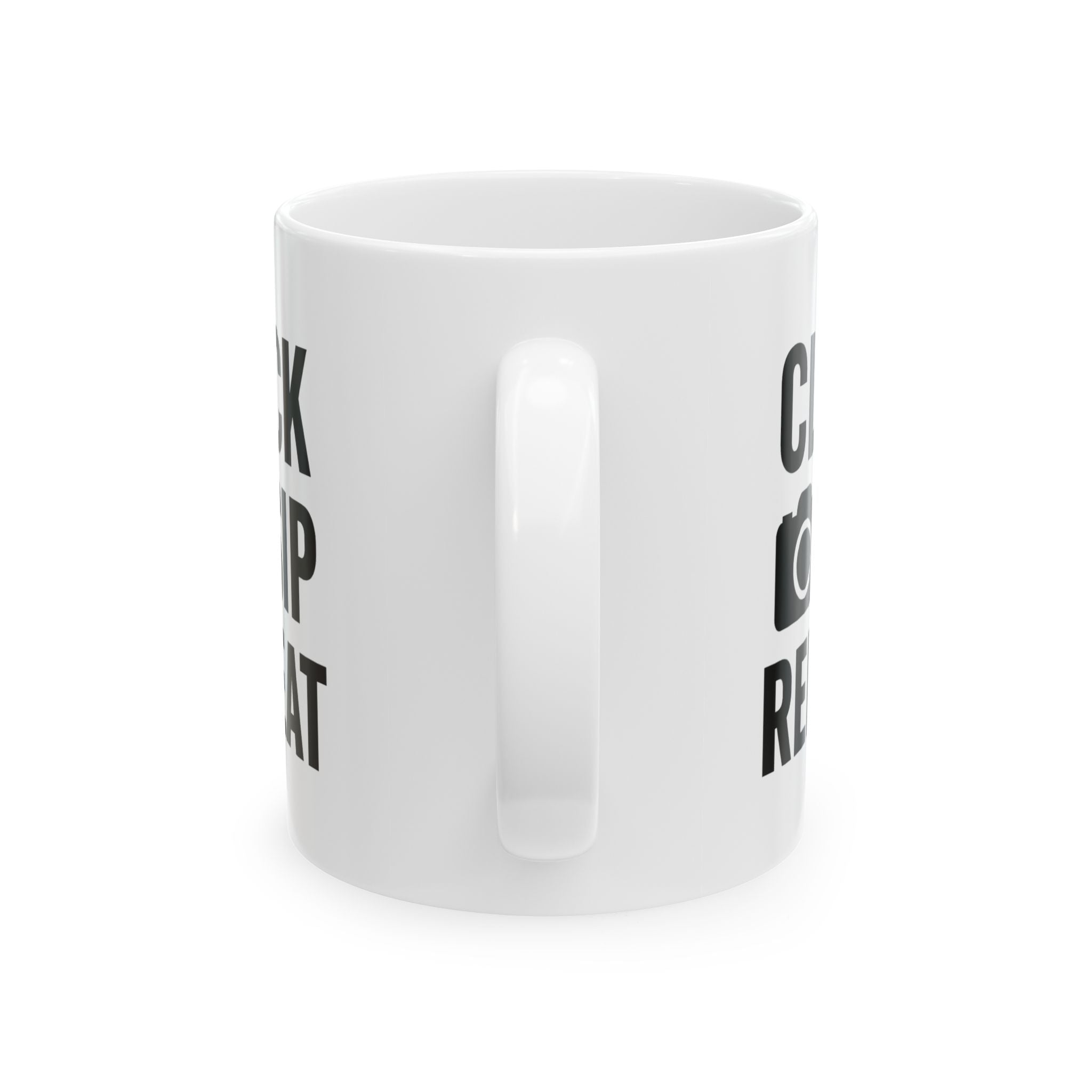 Photographer Click Sip Repeat Coffee Mug | Unique Gift | Ceramic Mug