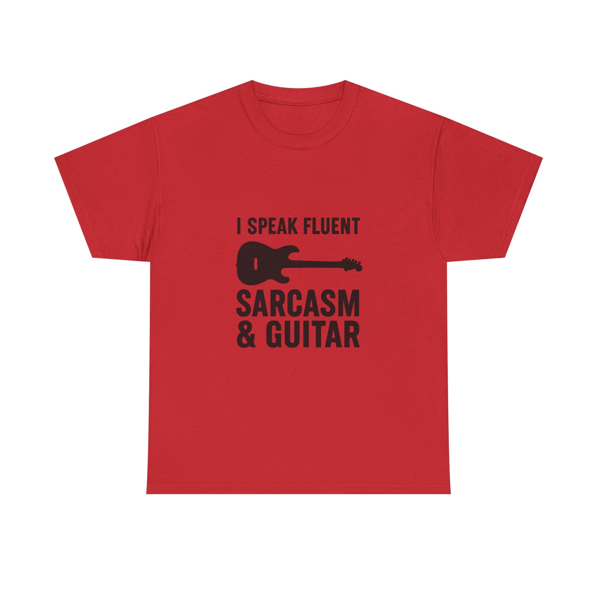 Sarcasm and Guitar Music T-Shirt | Music Lover Gift | Graphic Tee