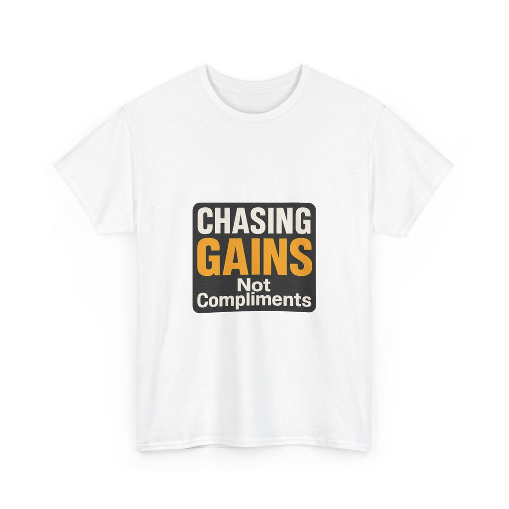 For The Gains Obviously T-Shirt | Funny Gym Motivation | Graphic Tee