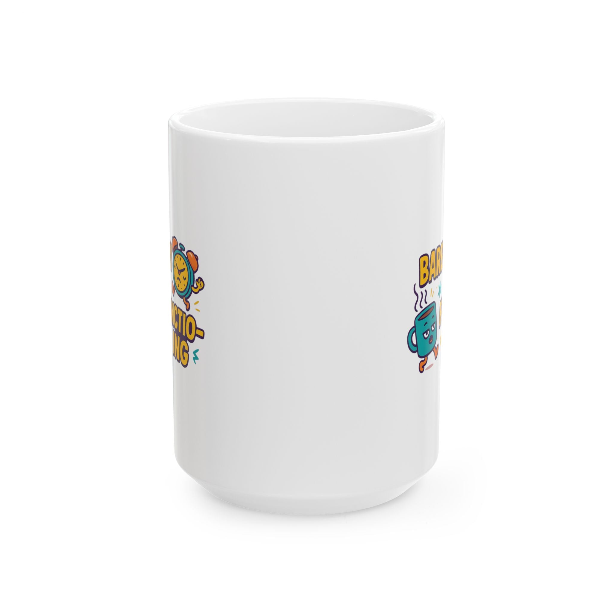 Functioning At Ten Percent At Best Coffee Mug | Funny Barely Awake Gift | Ceramic Mug