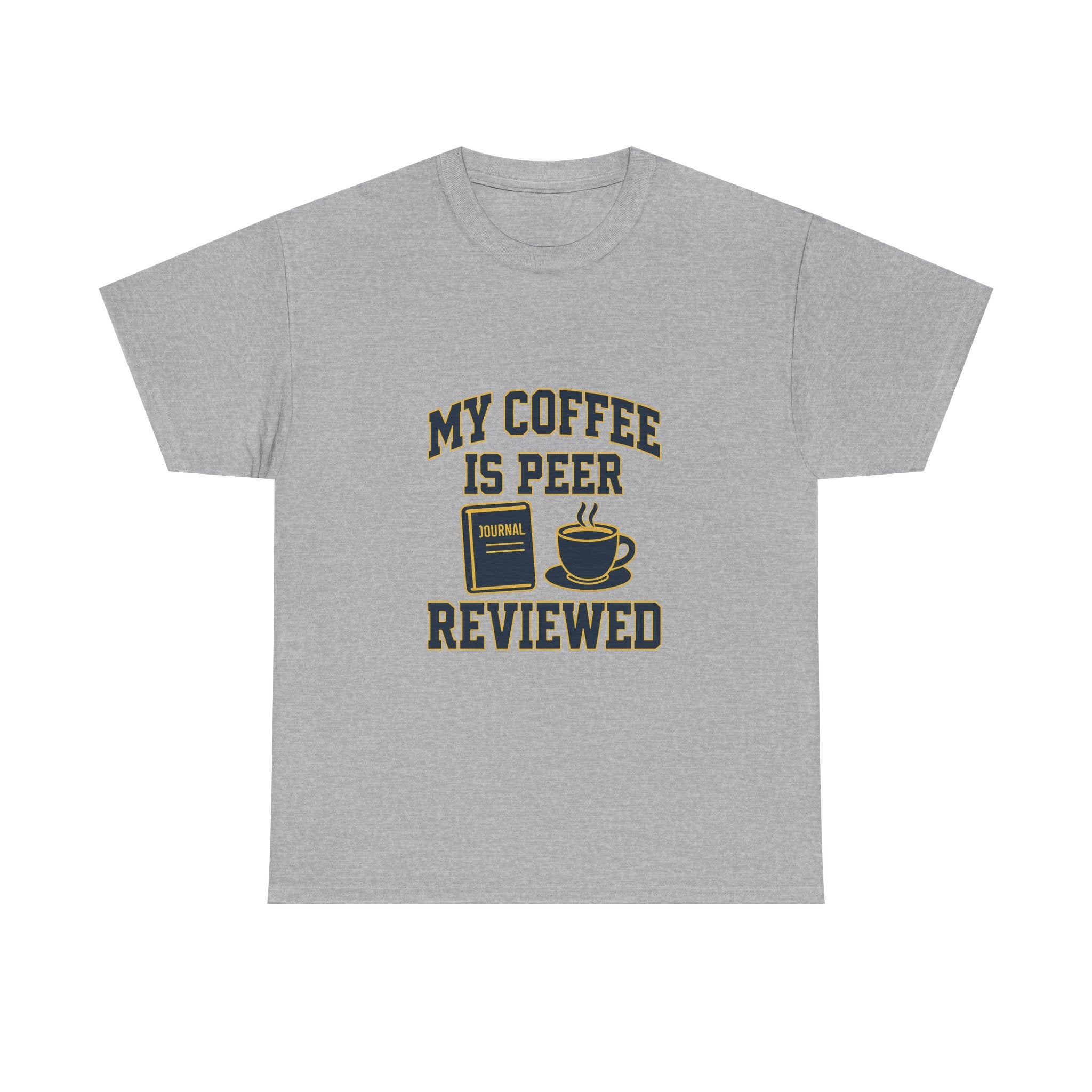 College Professor My Coffee Is Peer Reviewed T-Shirt | Coffee Lover Gift | Graphic Tee