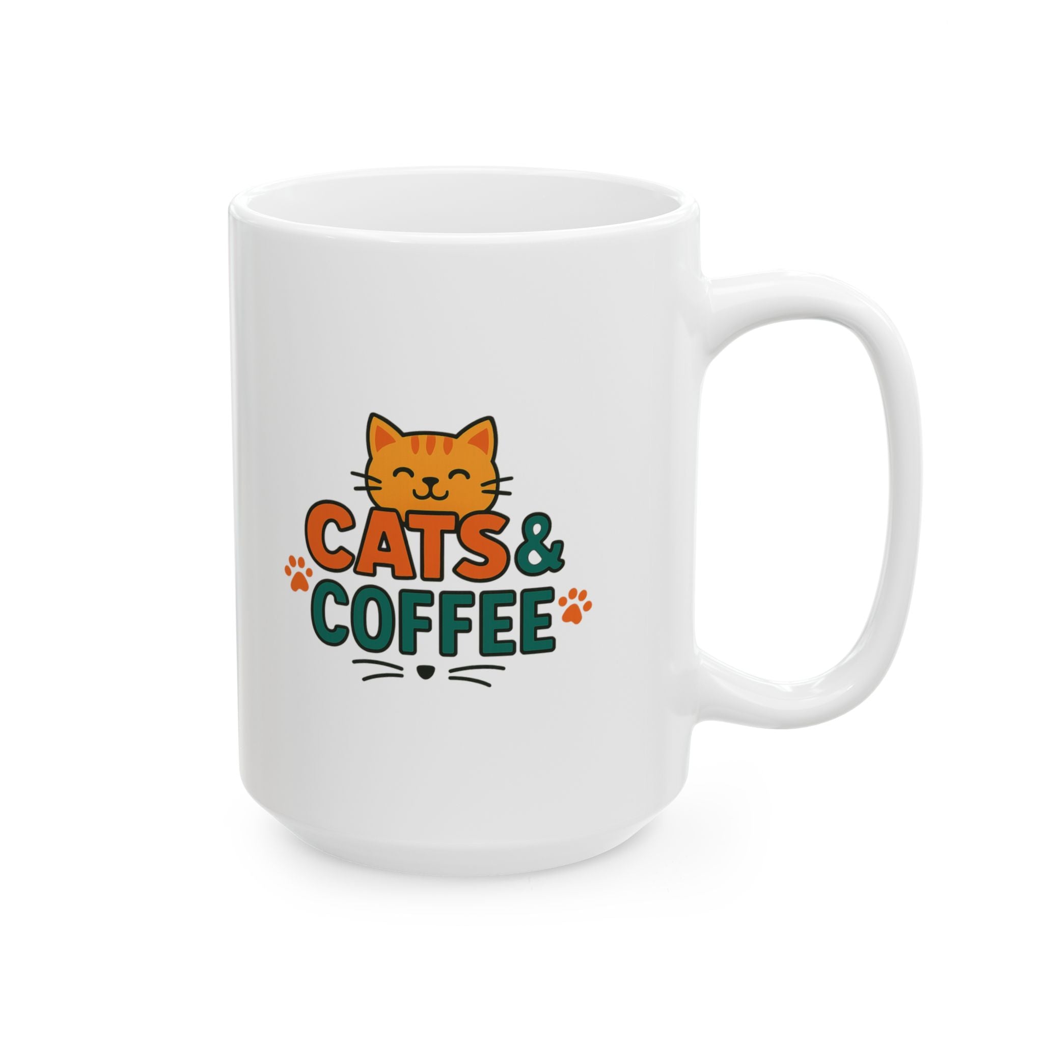 Mornings Are Better With Coffee And Cats Coffee Mug | Cat Mom Humor | Ceramic Mug