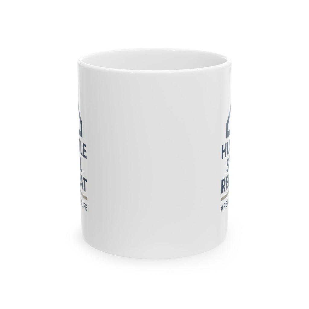 Real Estate Agent Hustle Sell Repeat Ceramic Mug