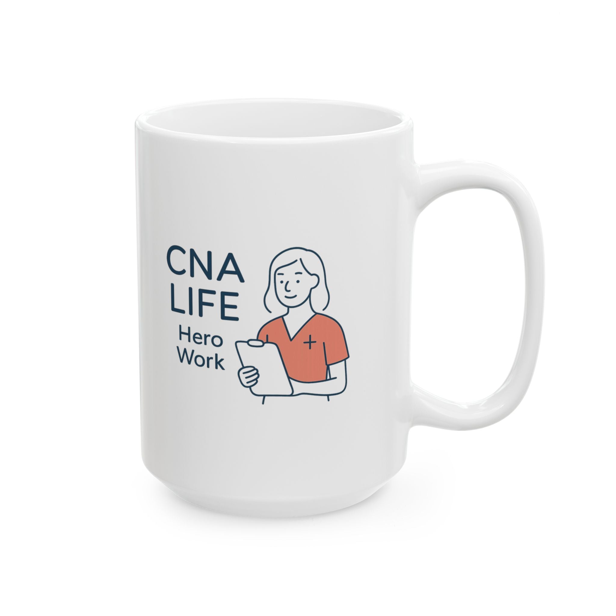 CNA Life Coffee And Compassion Coffee Mug | Funny CNA Gift | Ceramic Mug