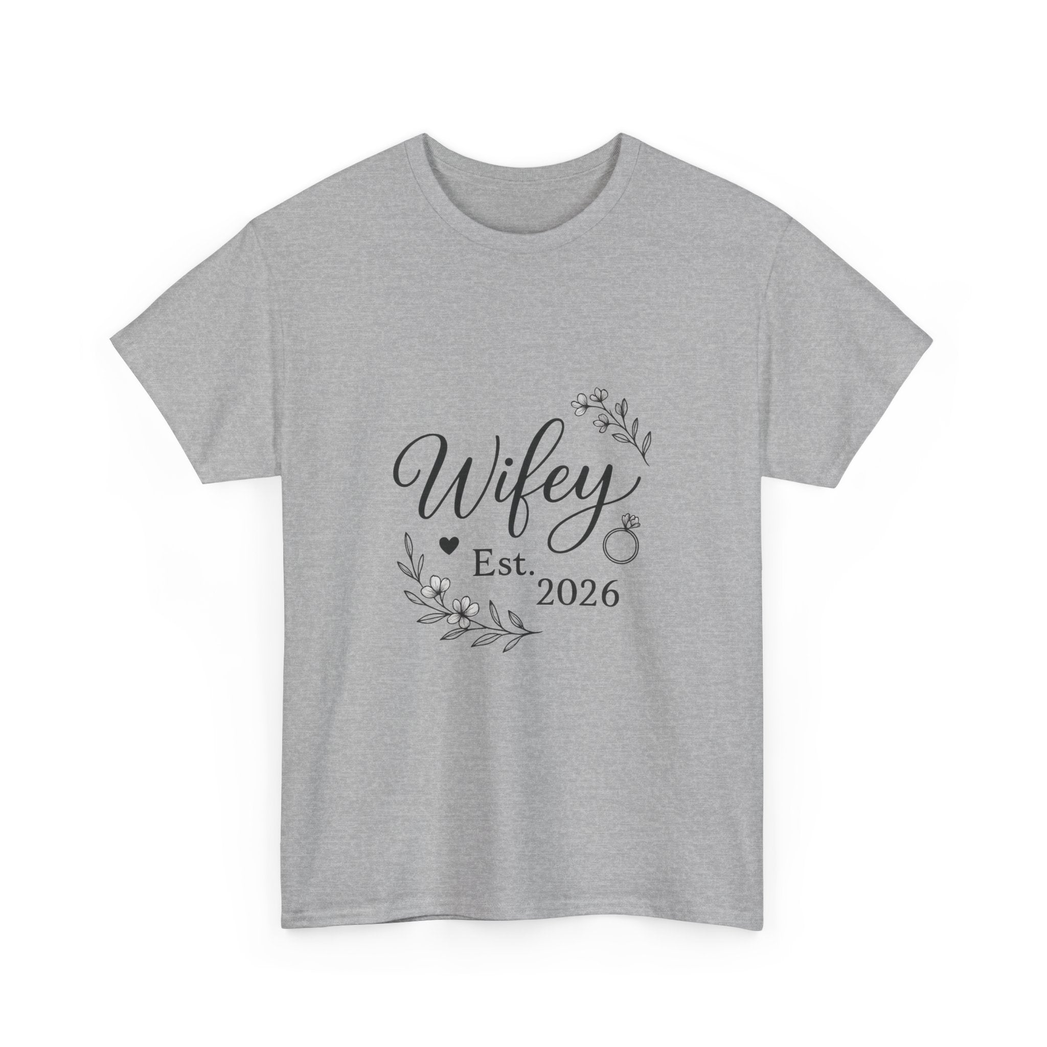 Wifey Est 2026 Bride T-Shirt | Unique Gift | Graphic Tee