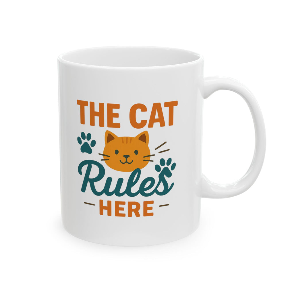 Serving My Cat Since Day One Coffee Mug | Funny Cat Owner Gift | Ceramic Mug