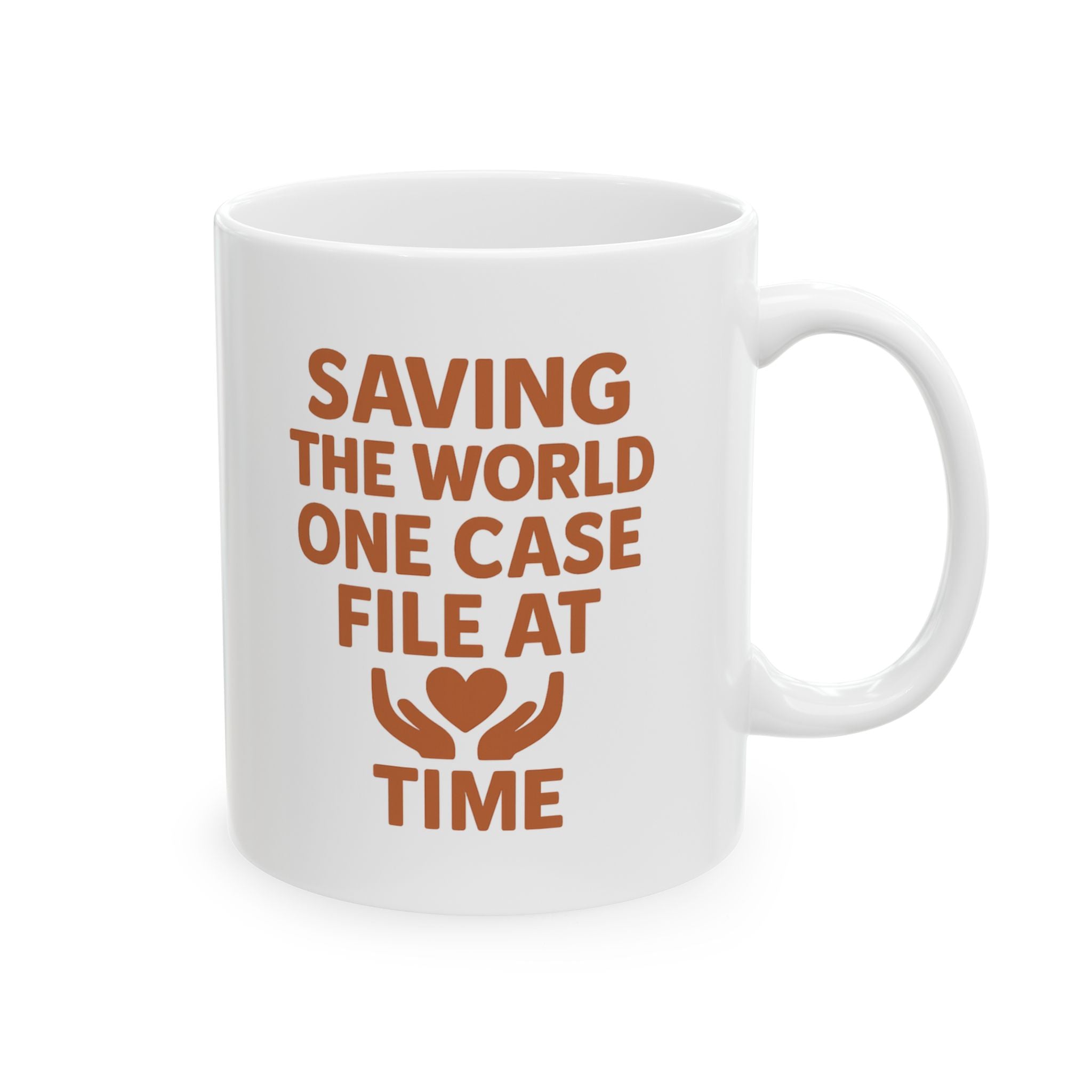 Social Worker Saving The World One Case File At A Time Coffee Mug | Unique Gift | Ceramic Mug
