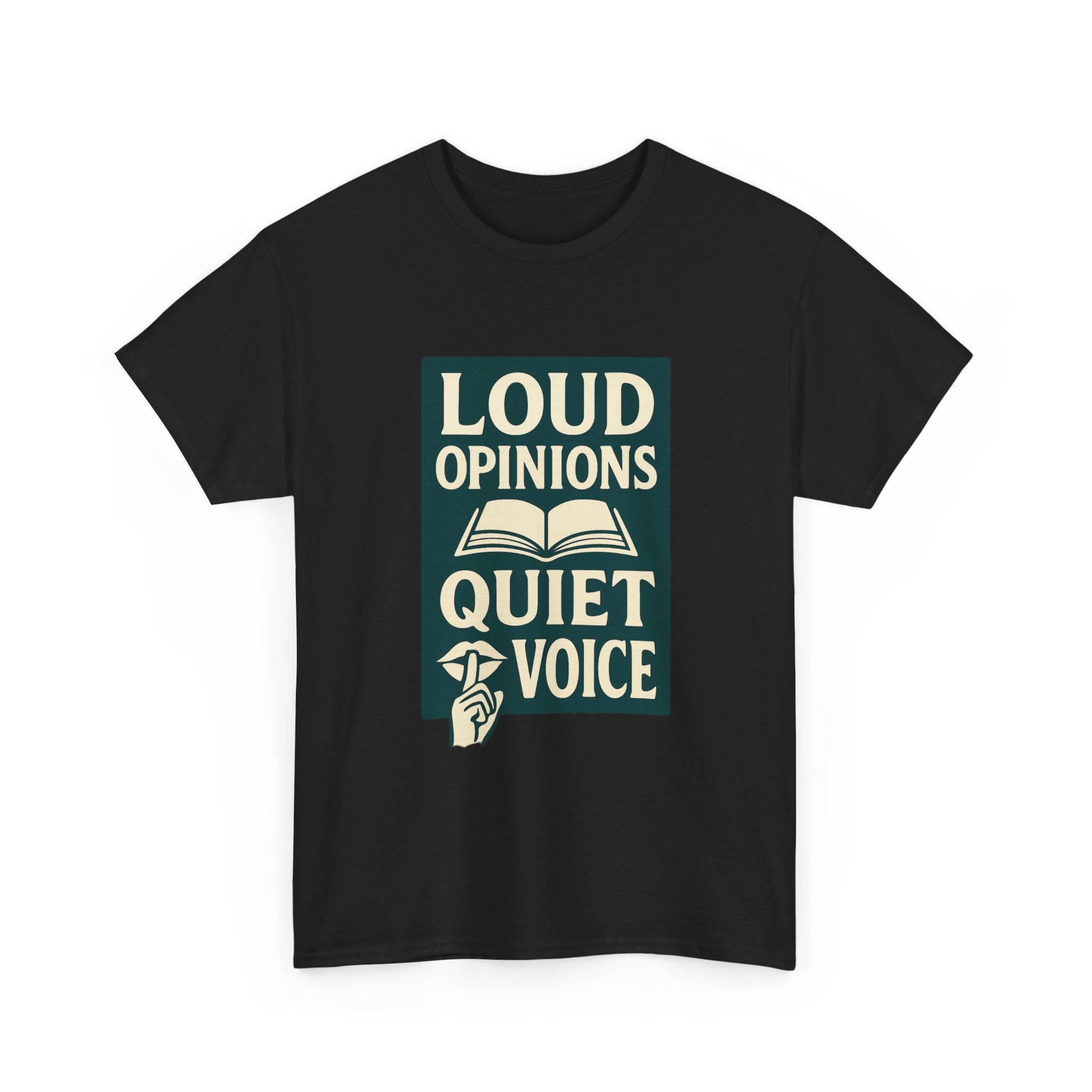 Librarian Loud Opinions Quiet Voice T-Shirt | Unique Gift | Graphic Tee