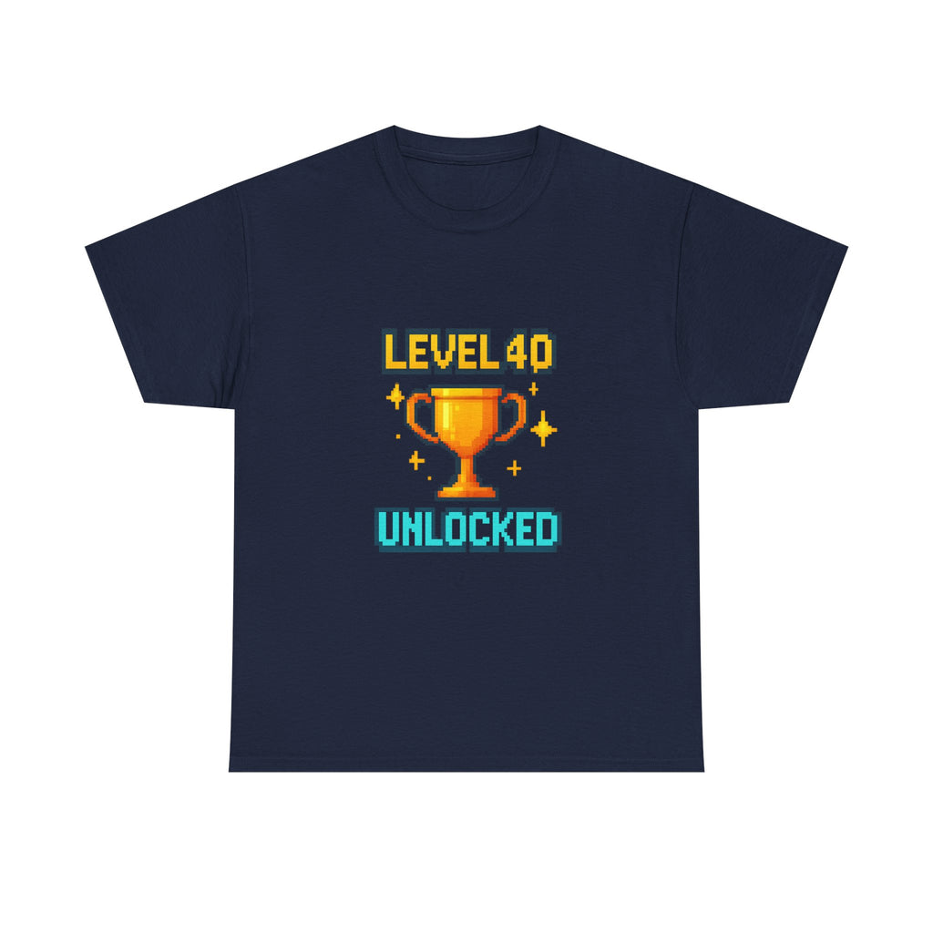 Level 40 Unlocked T-Shirt | Unique Gift | Graphic Tee