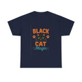 Black Cat Familiar Vibes T-Shirt | Cat Witch Humor Gift | Graphic Tee