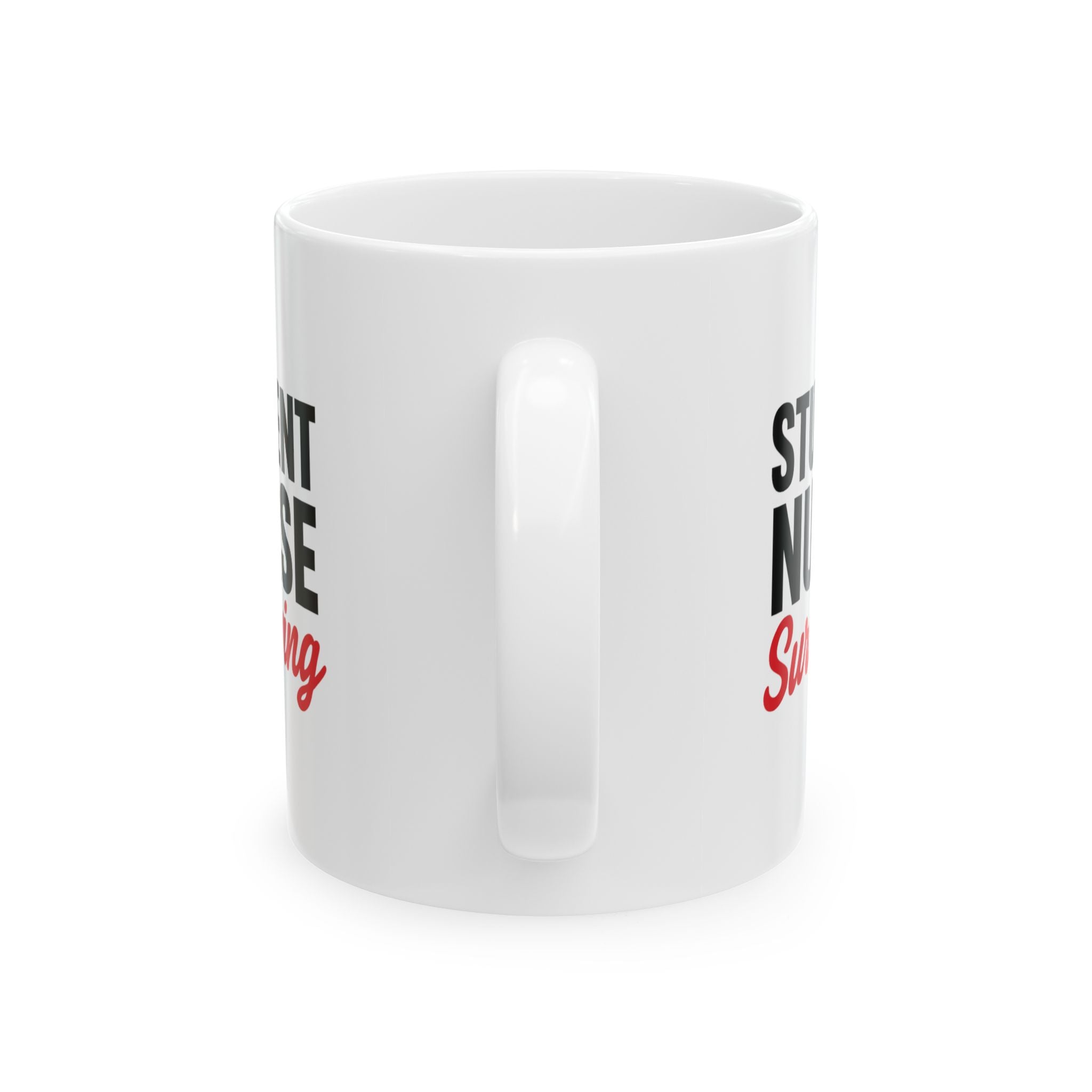 Student Nurse Studying Hard Coffee Harder Coffee Mug | Nursing Humor | Ceramic Mug