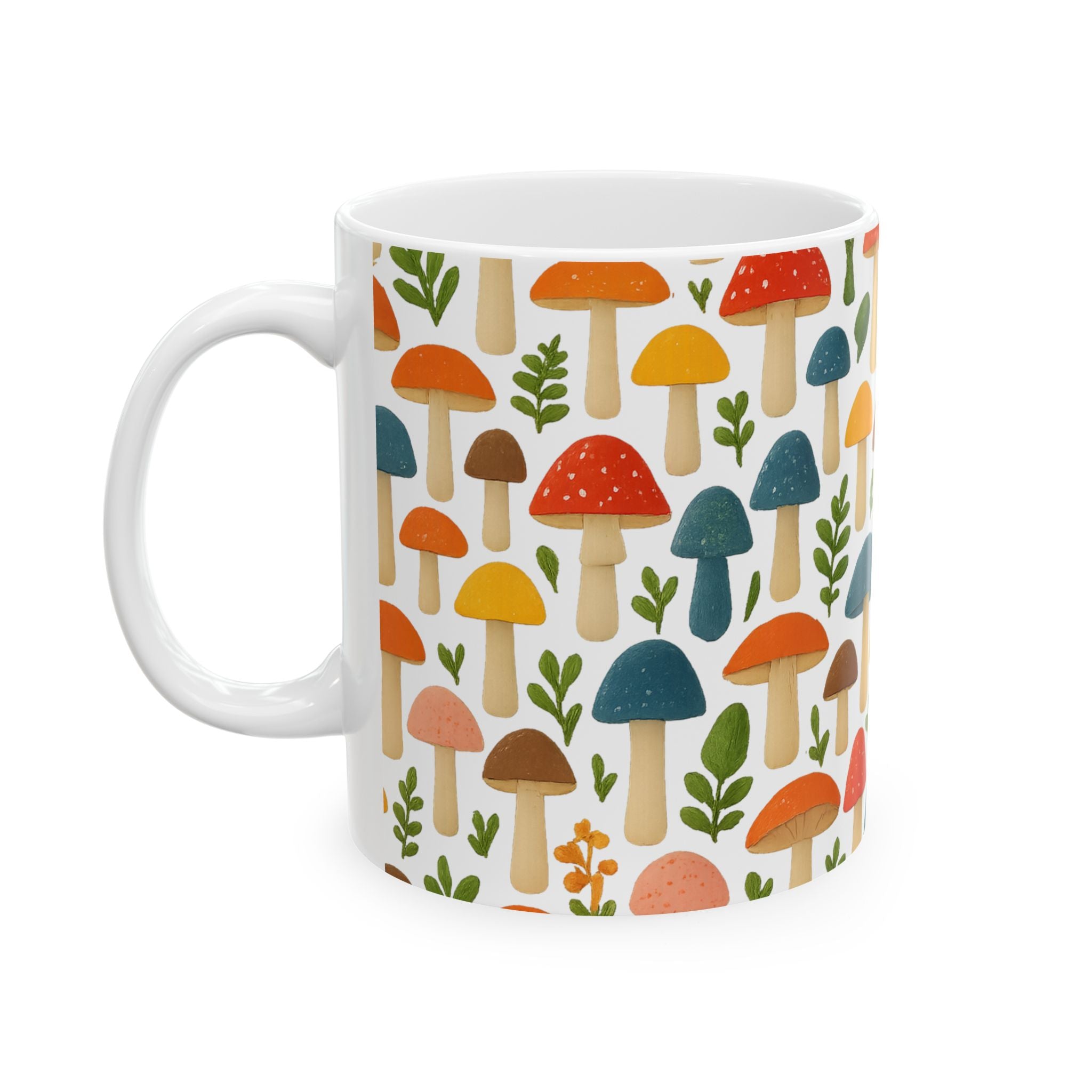 Whimsical Mushroom Forest Coffee Mug | Unique Gift | Ceramic Mug