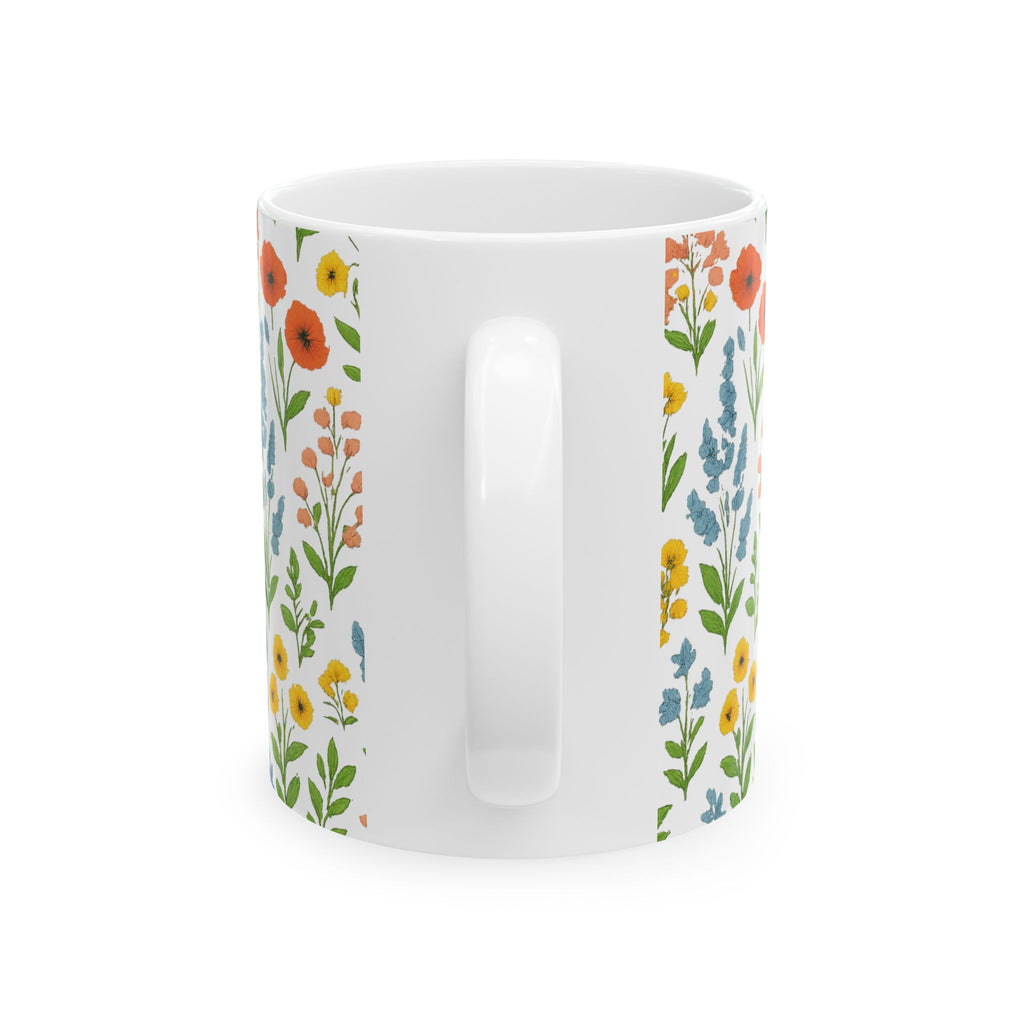 Wildflower Meadow Full Wrap Coffee Mug | Flowers Lover Gift | Ceramic Mug