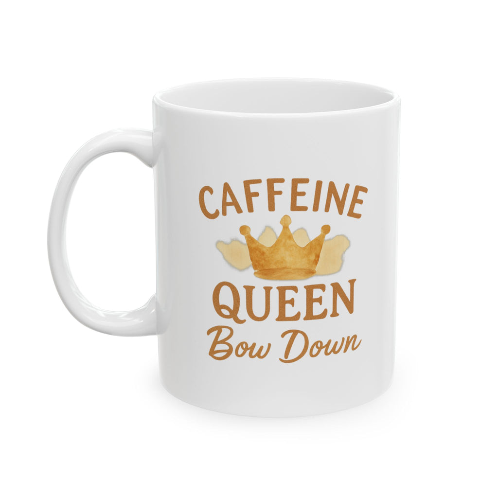 Born To Be Caffeine Queen Coffee Mug | Coffee Lover Gift | Ceramic Mug
