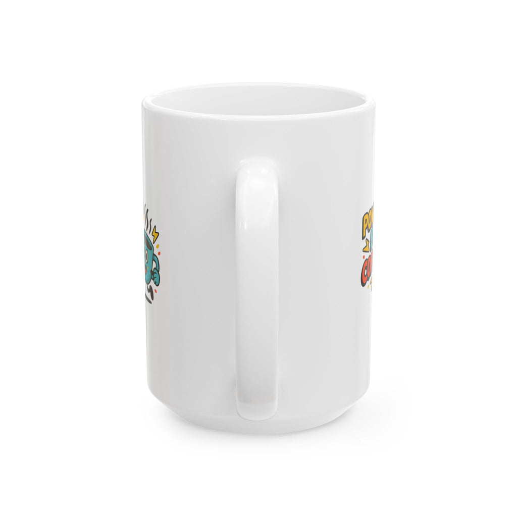 Officially Powered By Coffee Status Good Coffee Mug | Funny Coffee Gift | Ceramic Mug