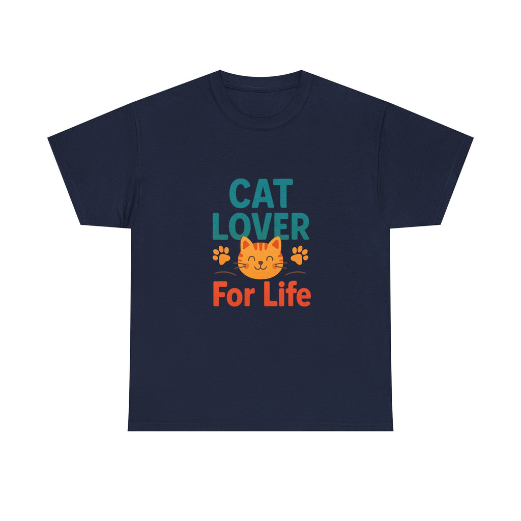 Cat Lover Powered By Caffeine And Purrs T-Shirt | Gift For Her | Graphic Tee