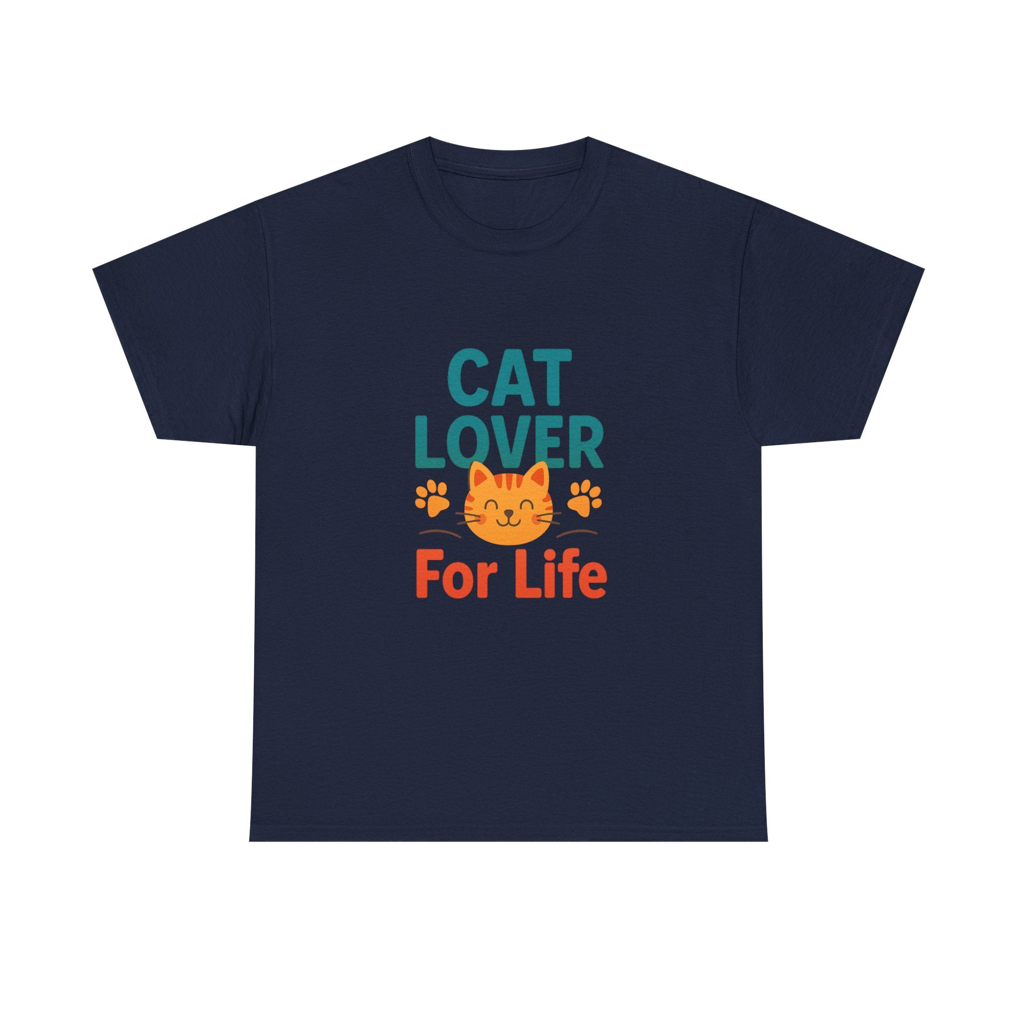 Cat Lover Powered By Caffeine And Purrs T-Shirt | Gift For Her | Graphic Tee