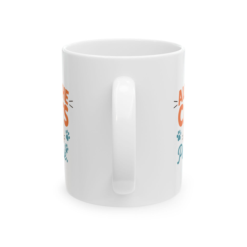 My Cats Have A Staff Me Coffee Mug | Multiple Cats Humor | Ceramic Mug
