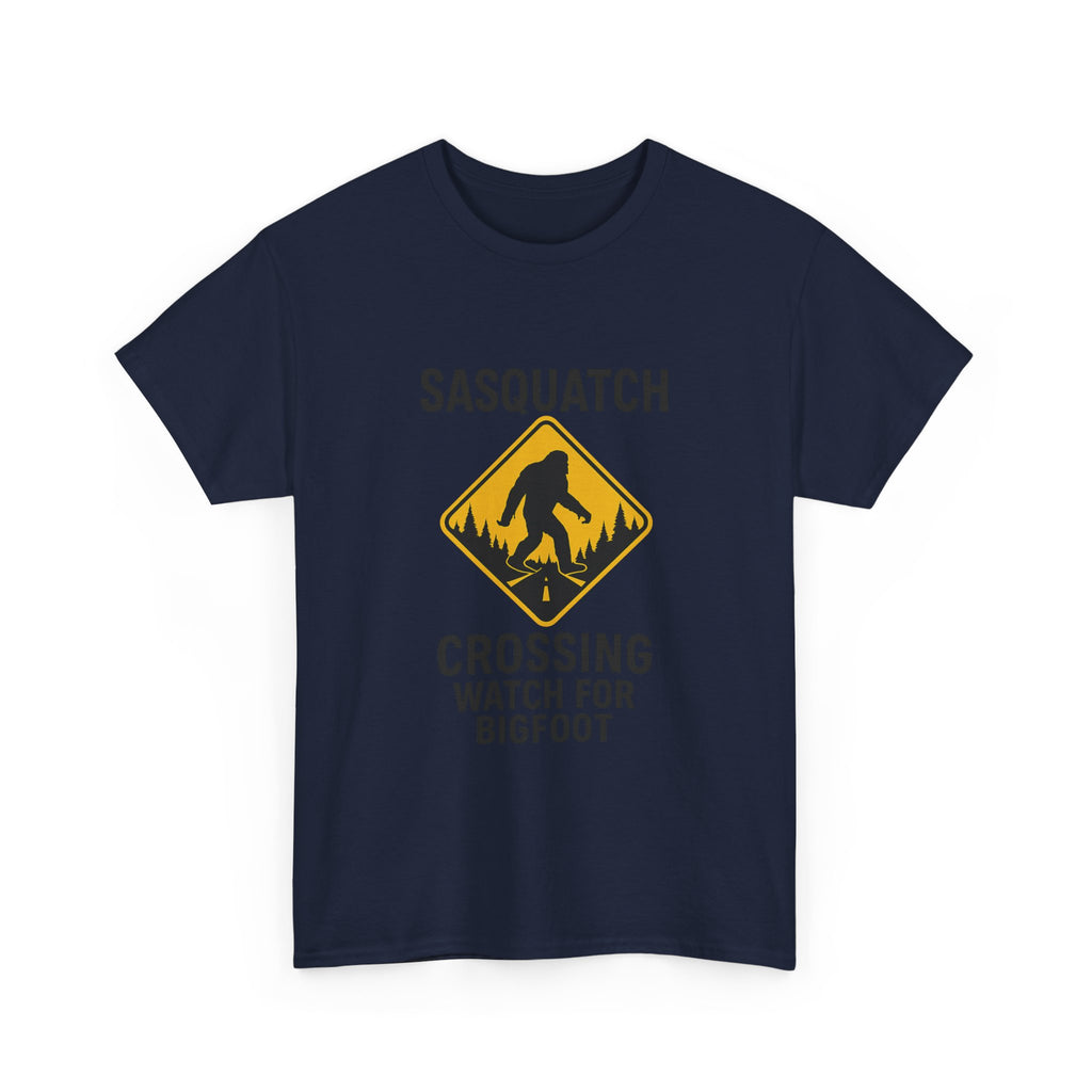 Sasquatch Crossing Watch For Bigfoot T-Shirt | Unique Gift | Graphic Tee