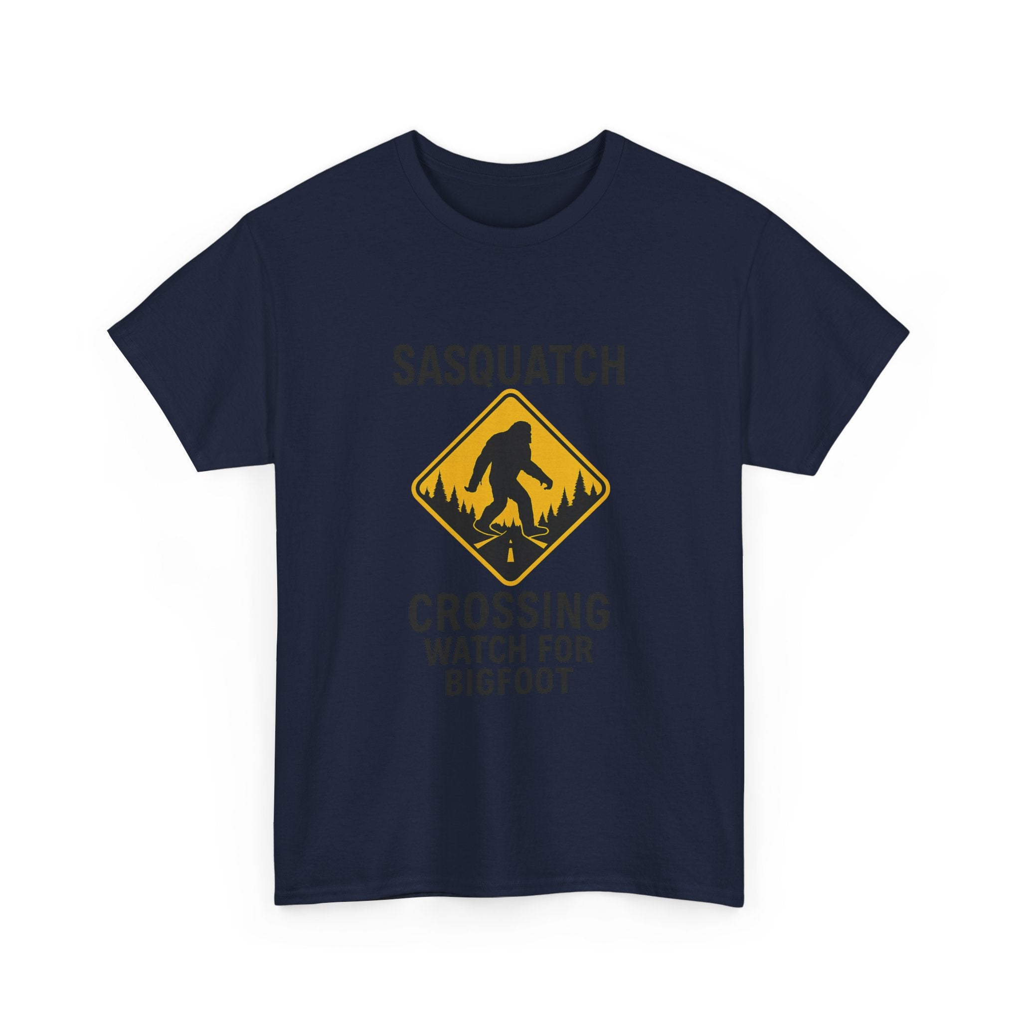 Sasquatch Crossing Watch For Bigfoot T-Shirt | Unique Gift | Graphic Tee