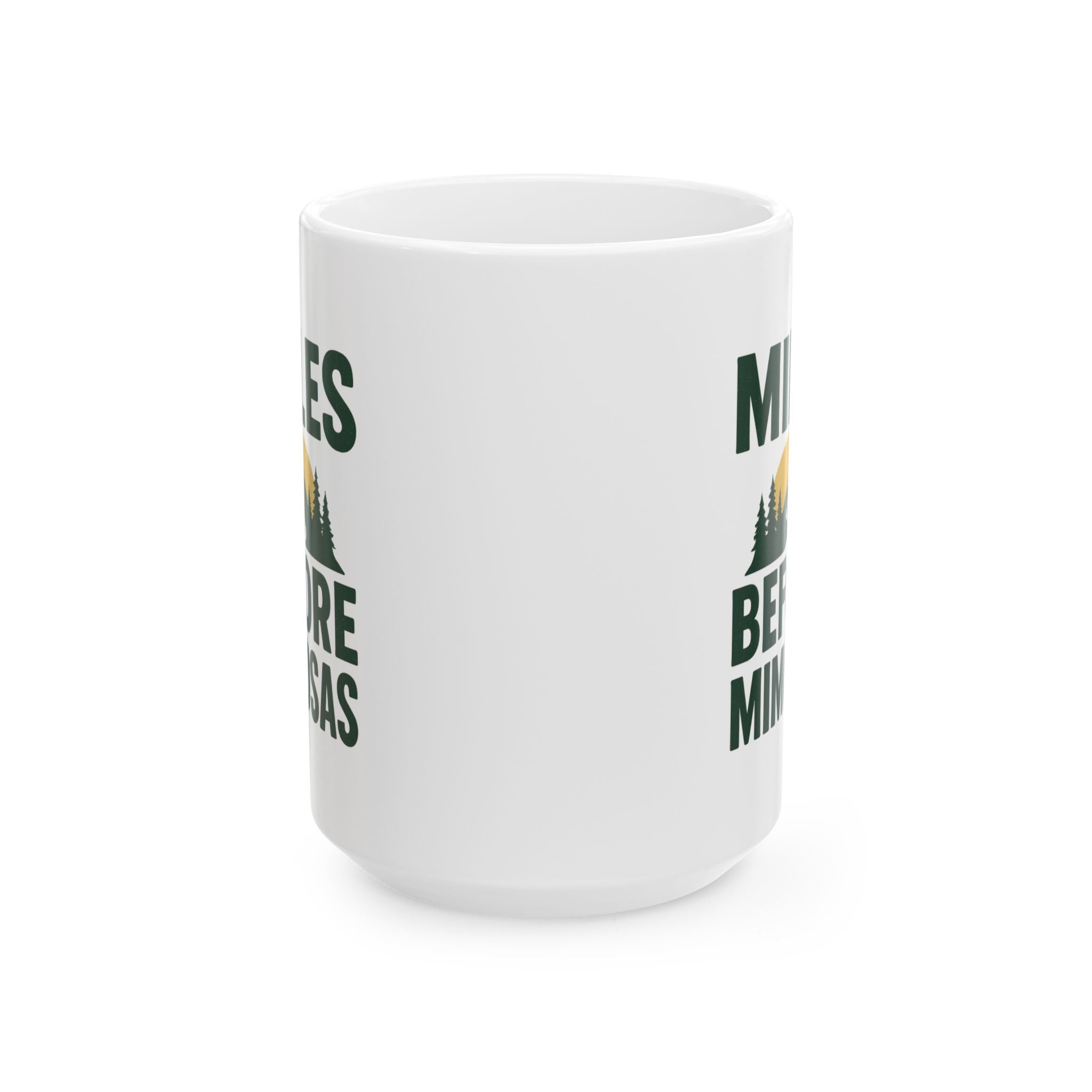 Trail Runner Miles Before Mimosas Coffee Mug | Unique Gift | Ceramic Mug