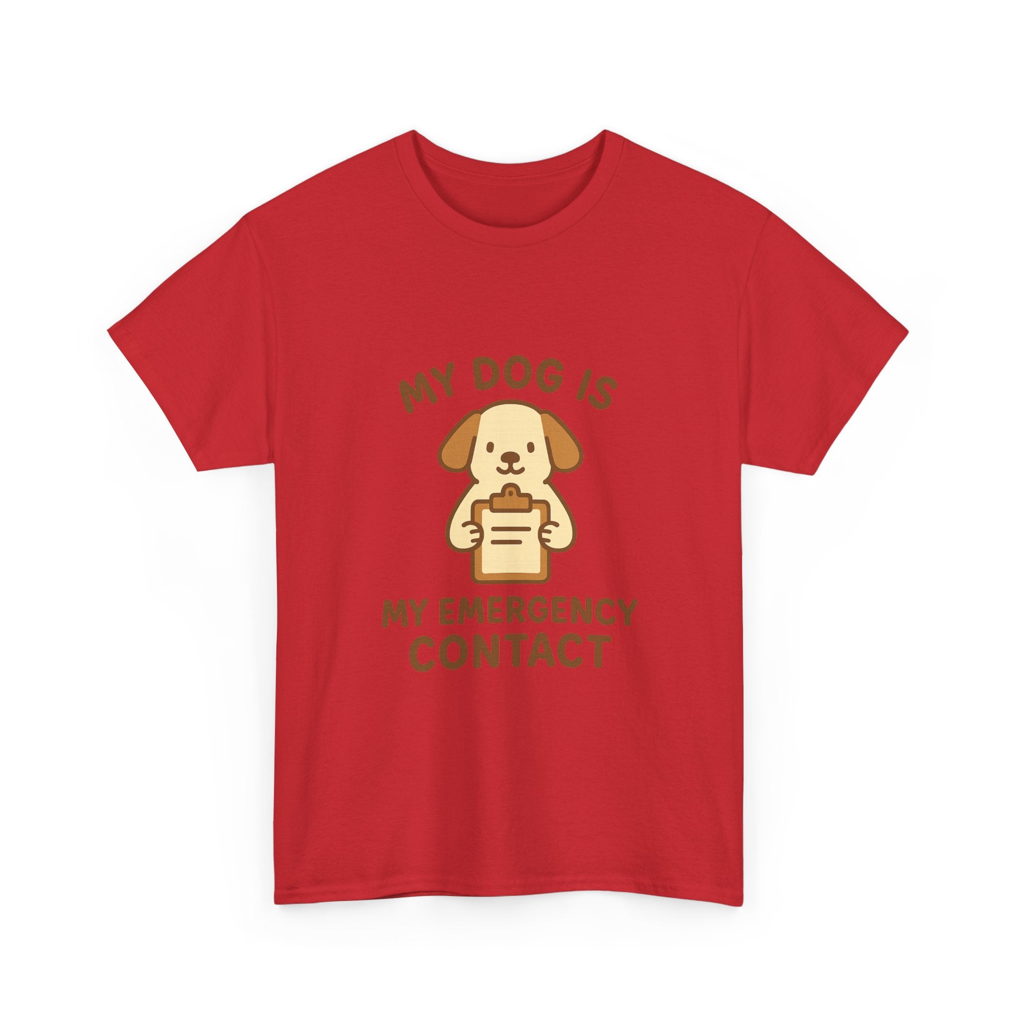 My Dog Is My Emergency Contact T-Shirt | Dog Lover Gift | Graphic Tee
