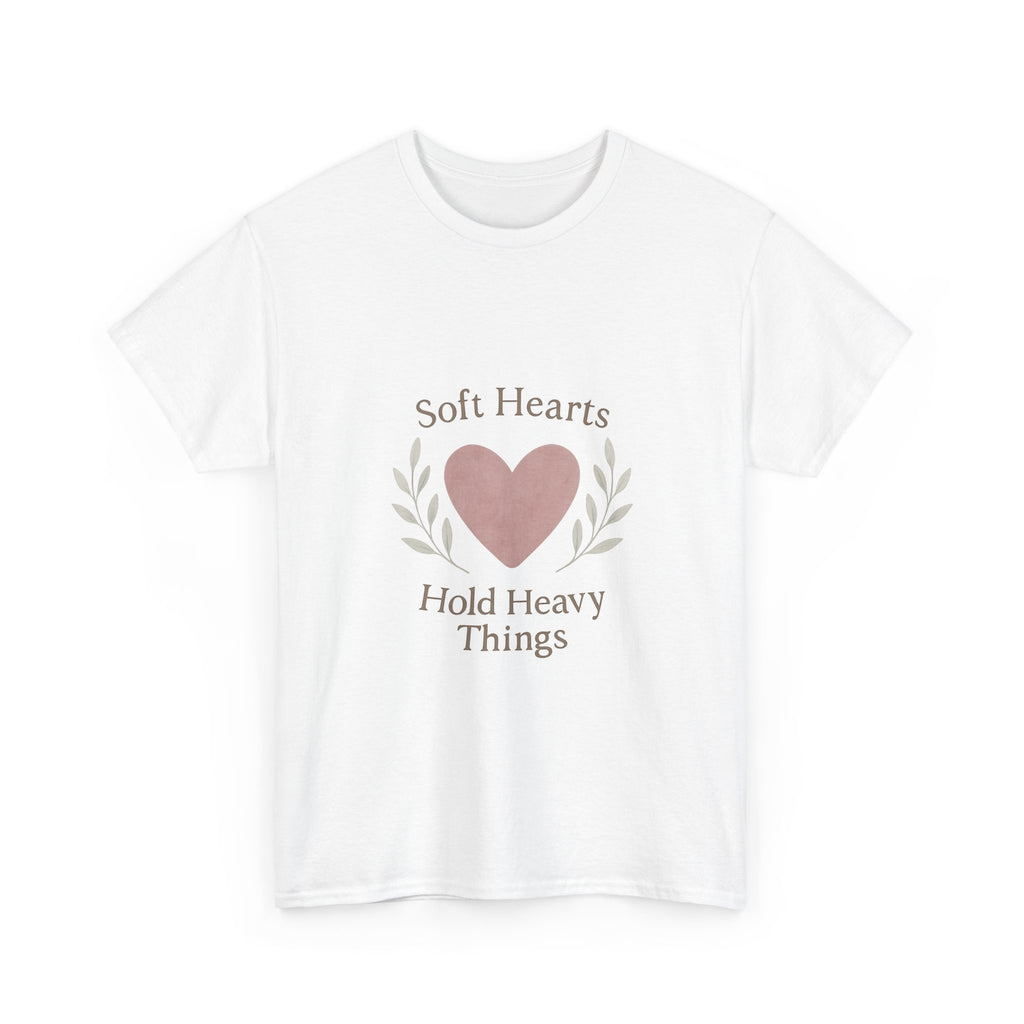 Grief Support Soft Hearts Hold Heavy Things T-Shirt