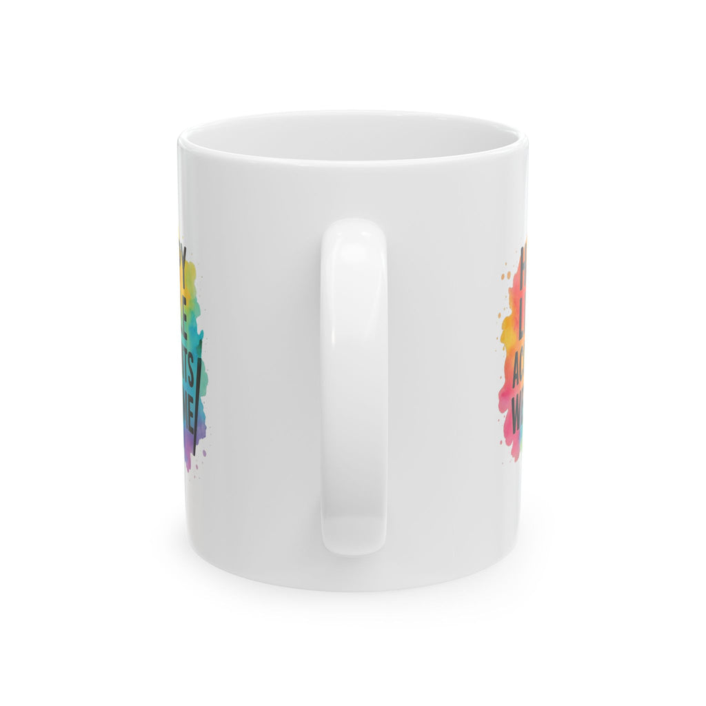 Watercolor Artist Happy Little Accidents Welcome Coffee Mug | Unique Gift | Ceramic Mug