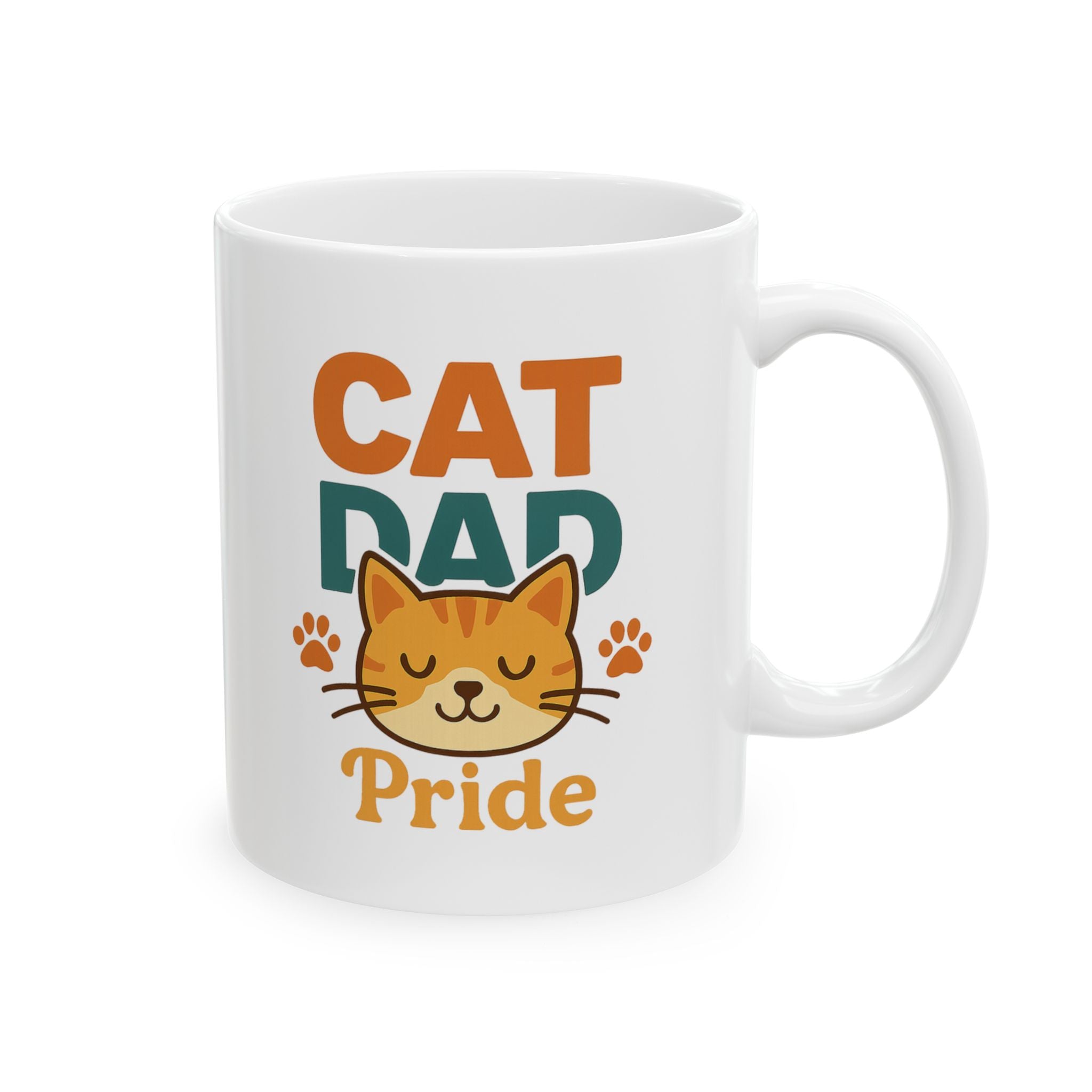 Cat Dad Approved By The Cat Coffee Mug | Cat Lover Humor | Ceramic Mug