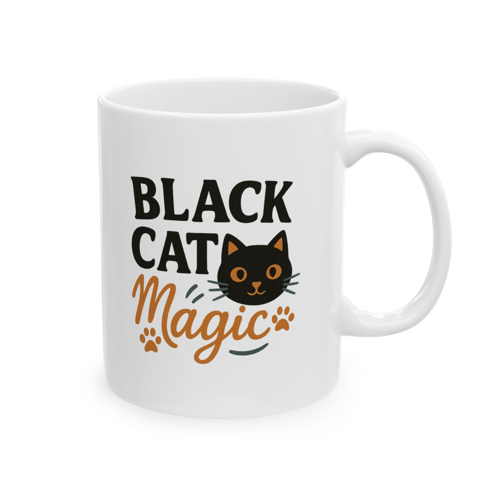 Black Cat Magic Coffee Mug | Black Cat Lover Gift | Ceramic Mug