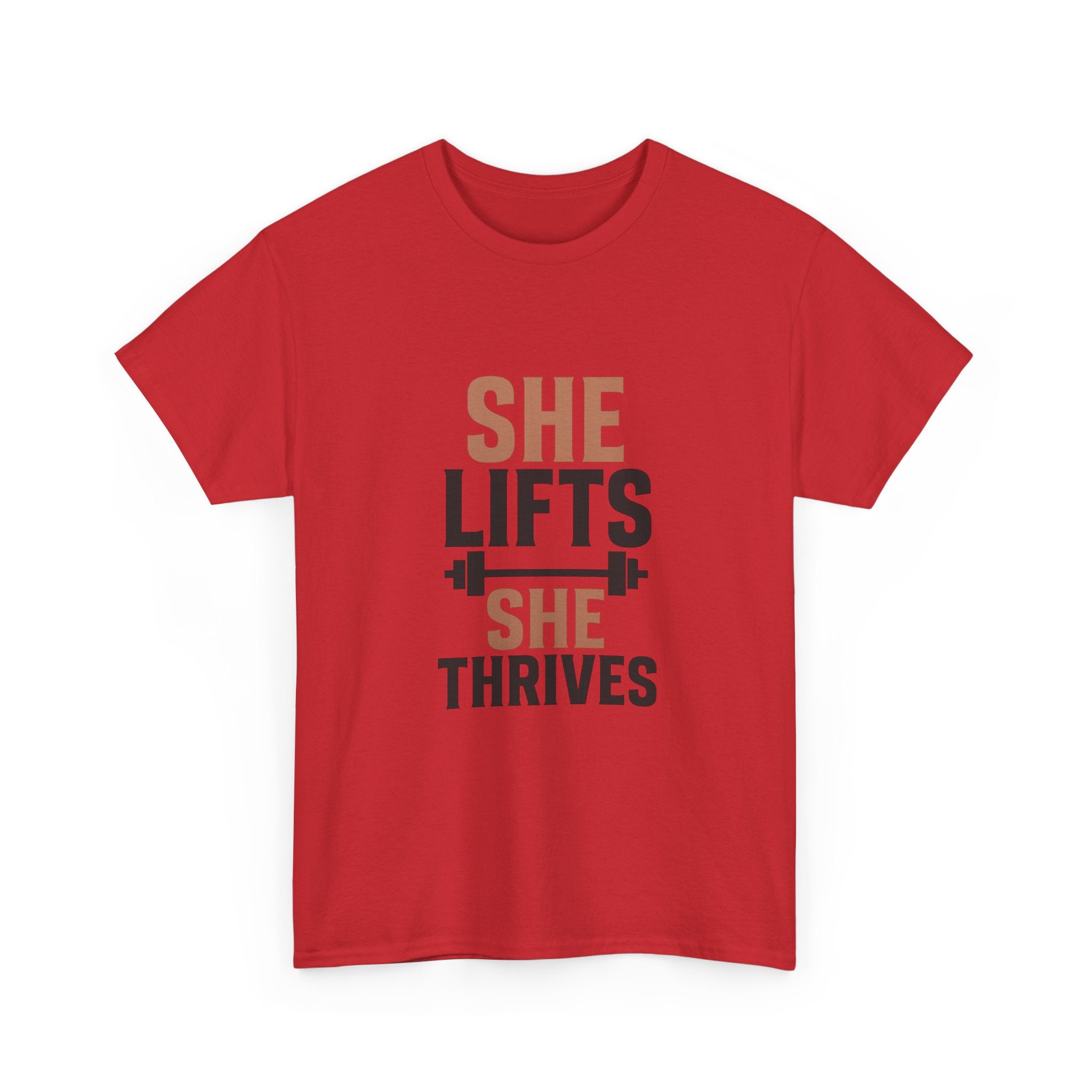 She Lifts She Thrives T-Shirt | Unique Gift | Graphic Tee