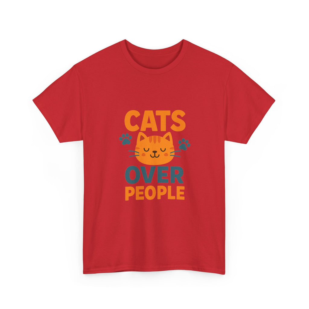 People Are Fine But Cats Are Better T-Shirt | Funny Cat Gift | Graphic Tee