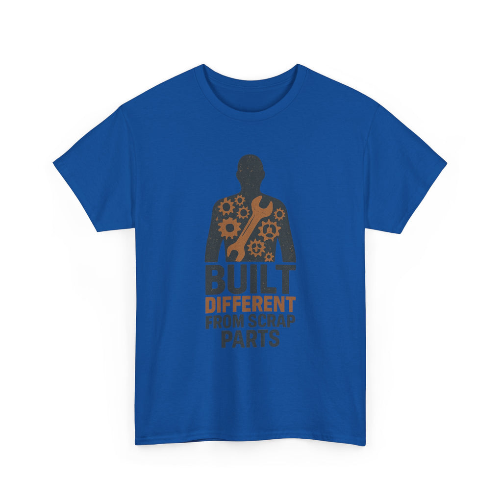 Built Different From Scrap Parts T-Shirt | Unique Gift | Graphic Tee