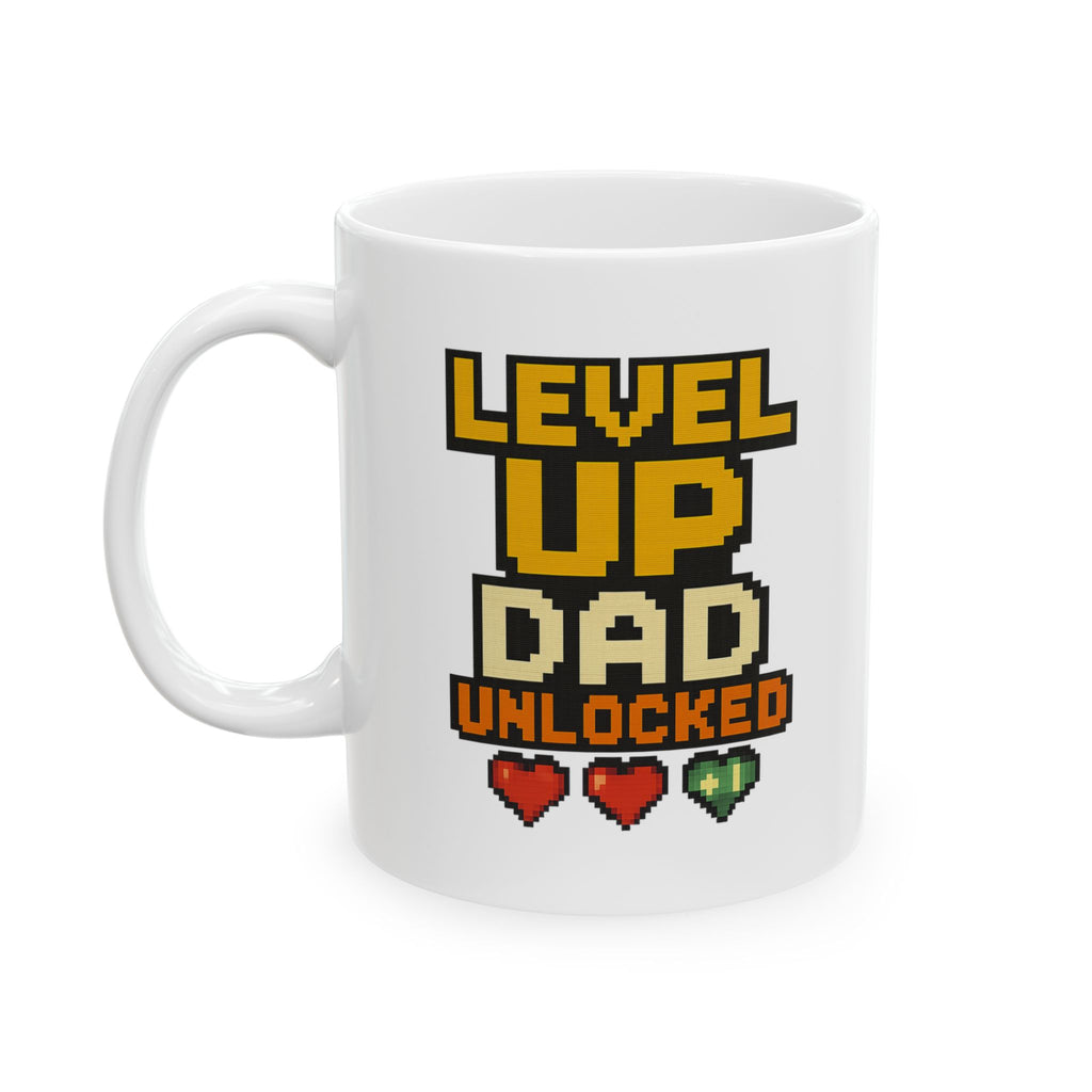 Level Up Dad Unlocked Coffee Mug | Gift for Dad | Ceramic Mug