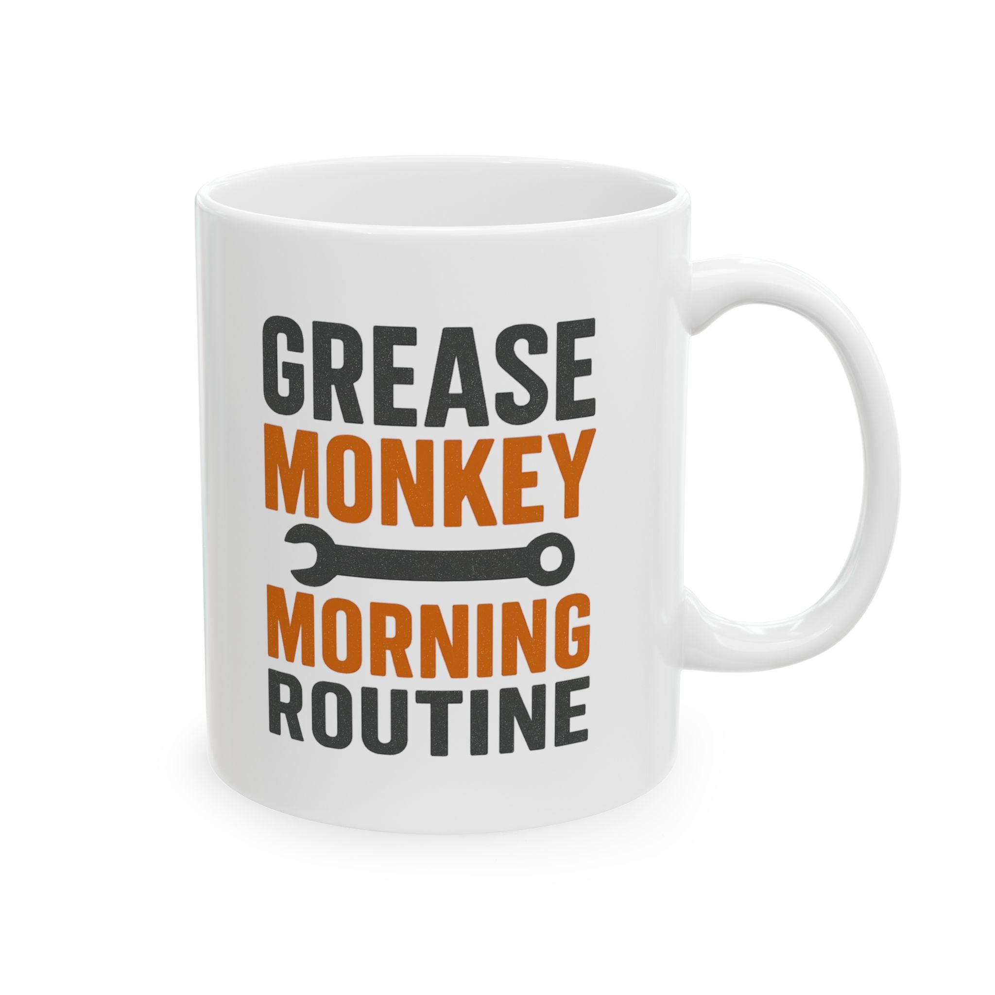Mechanic Grease Monkey Morning Routine Coffee Mug | Mechanic Gift | Ceramic Mug