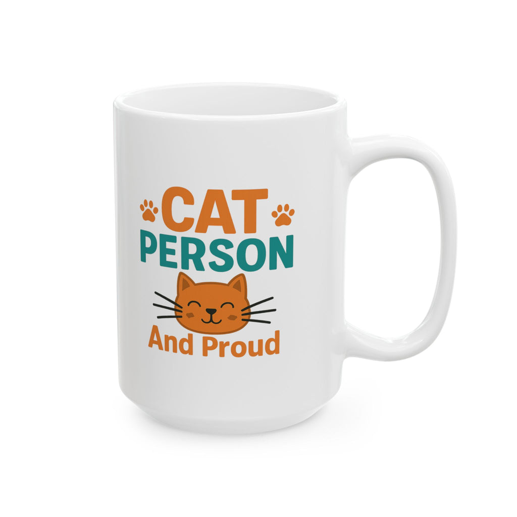 Certified Cat Person No Apologies Coffee Mug | Cat Lover Gift | Ceramic Mug